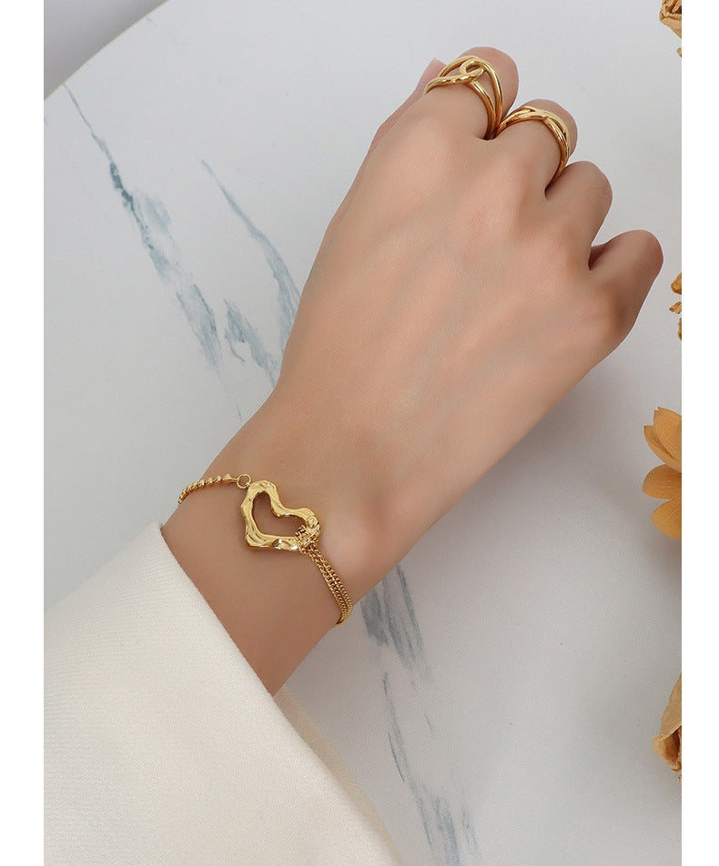 Golden Heart Bracelet