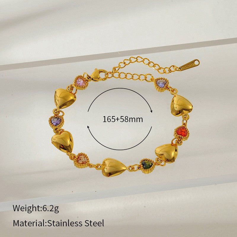 Amora Heart Charm Bracelet