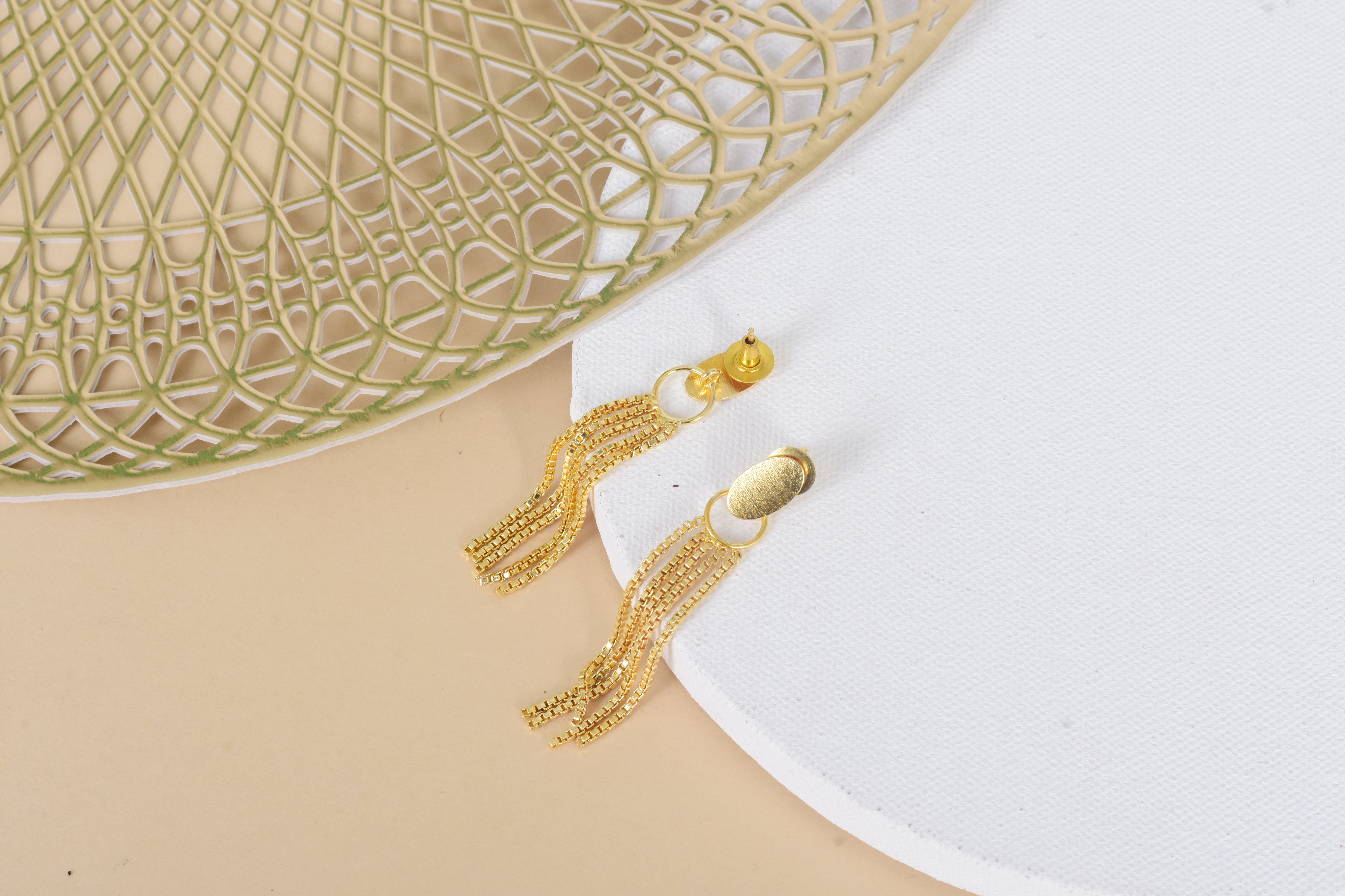 Golden Drape Earrings