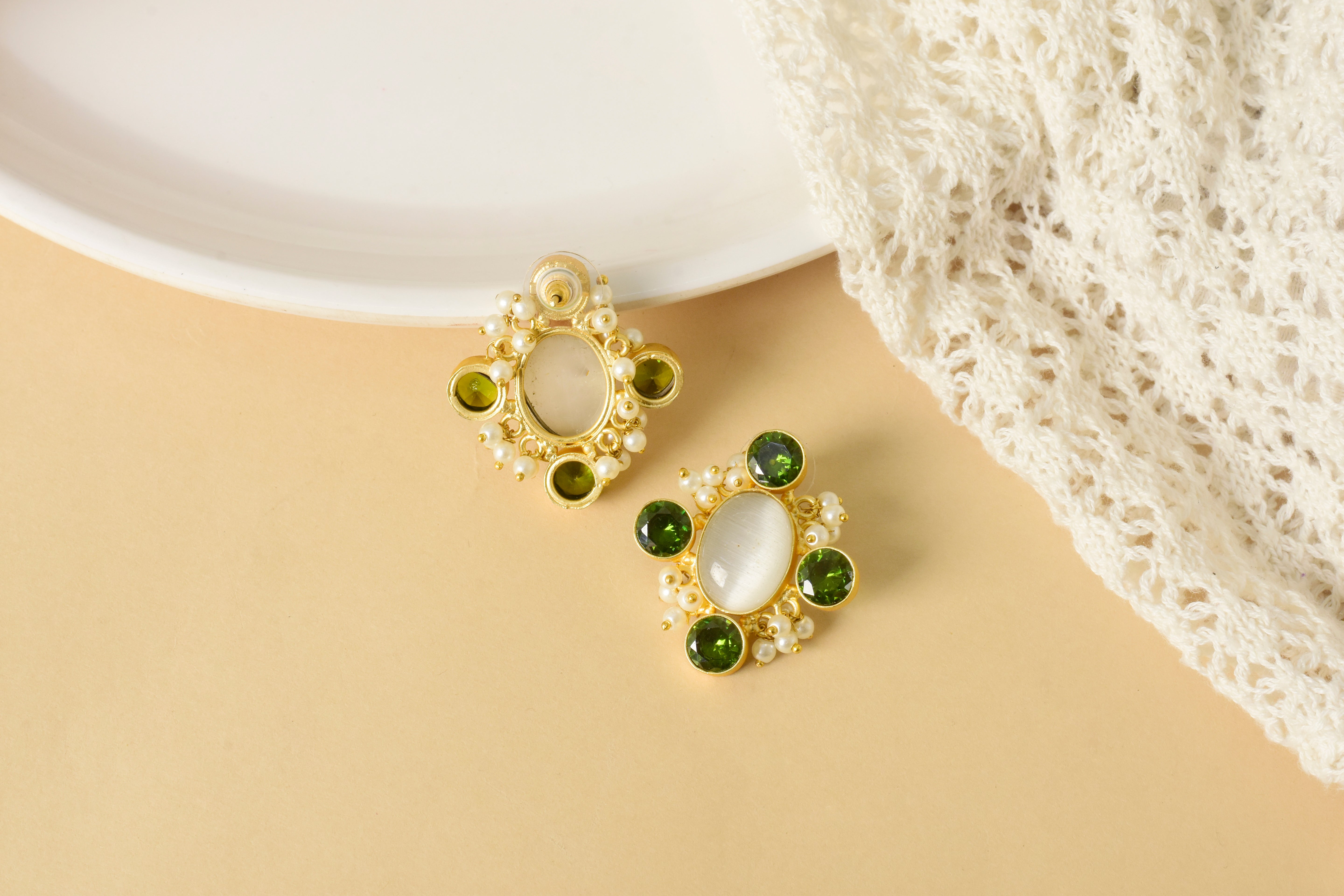 Crystal Lily Earrings