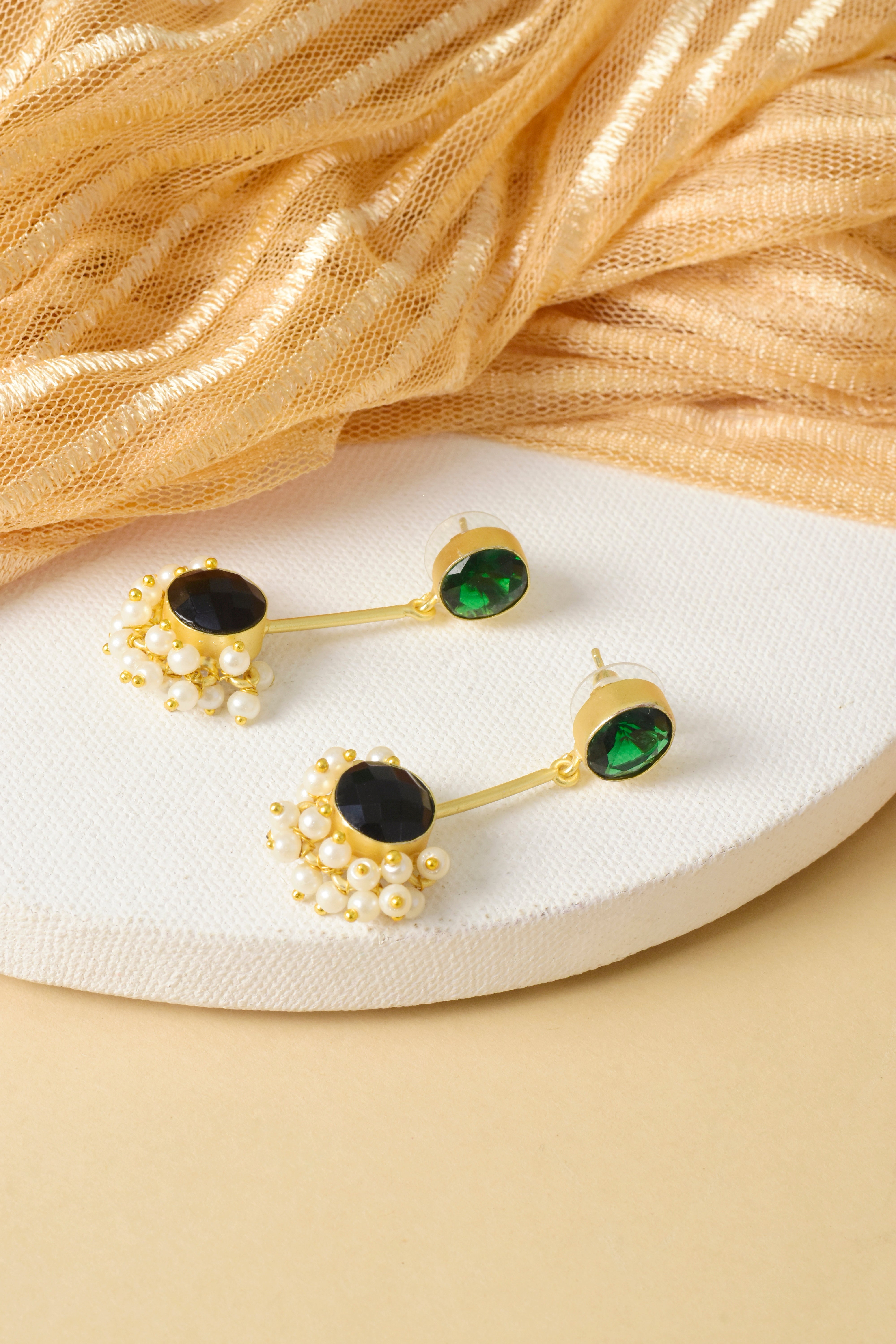 Mystic Green Earrings