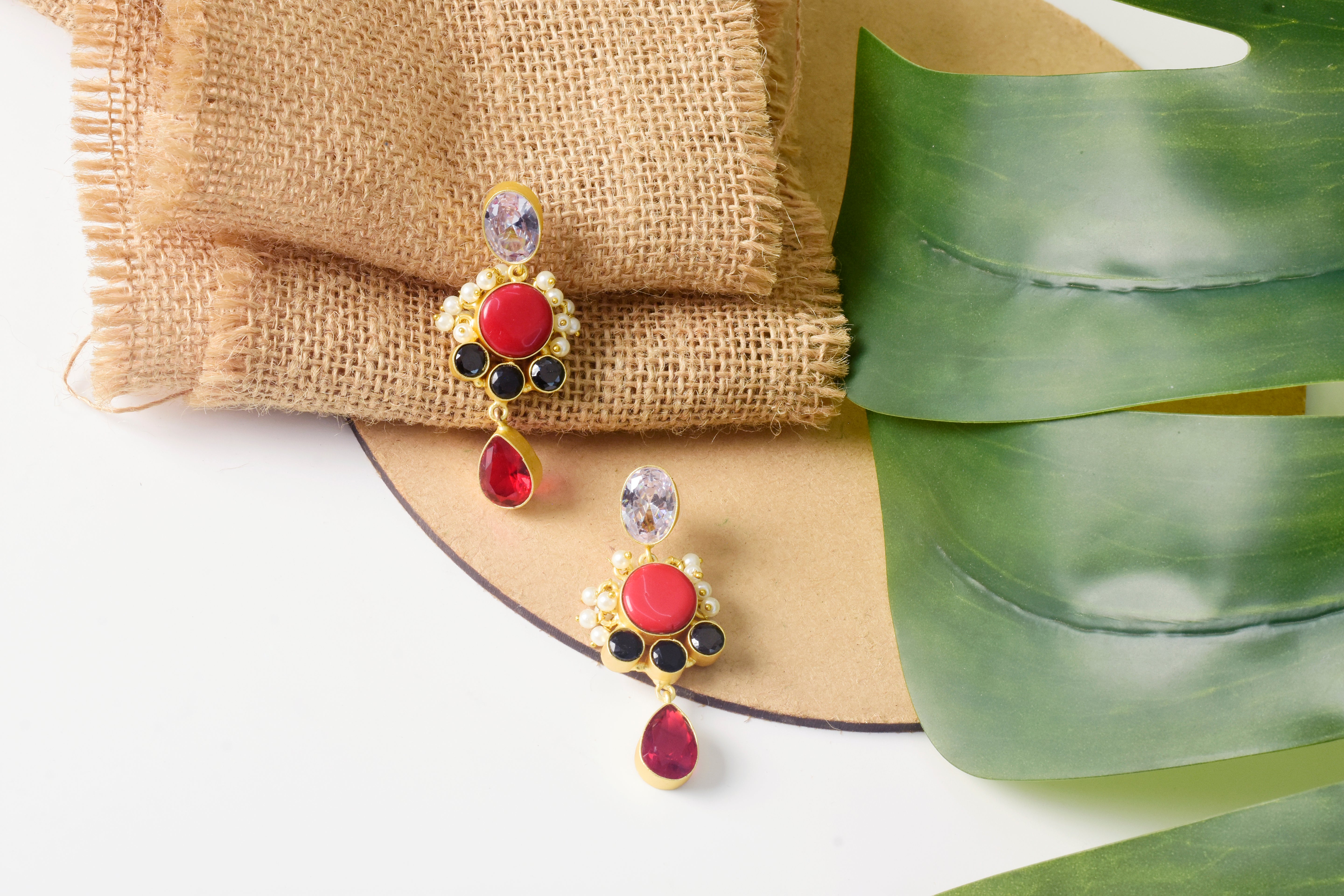 Crimson Charm Earrings