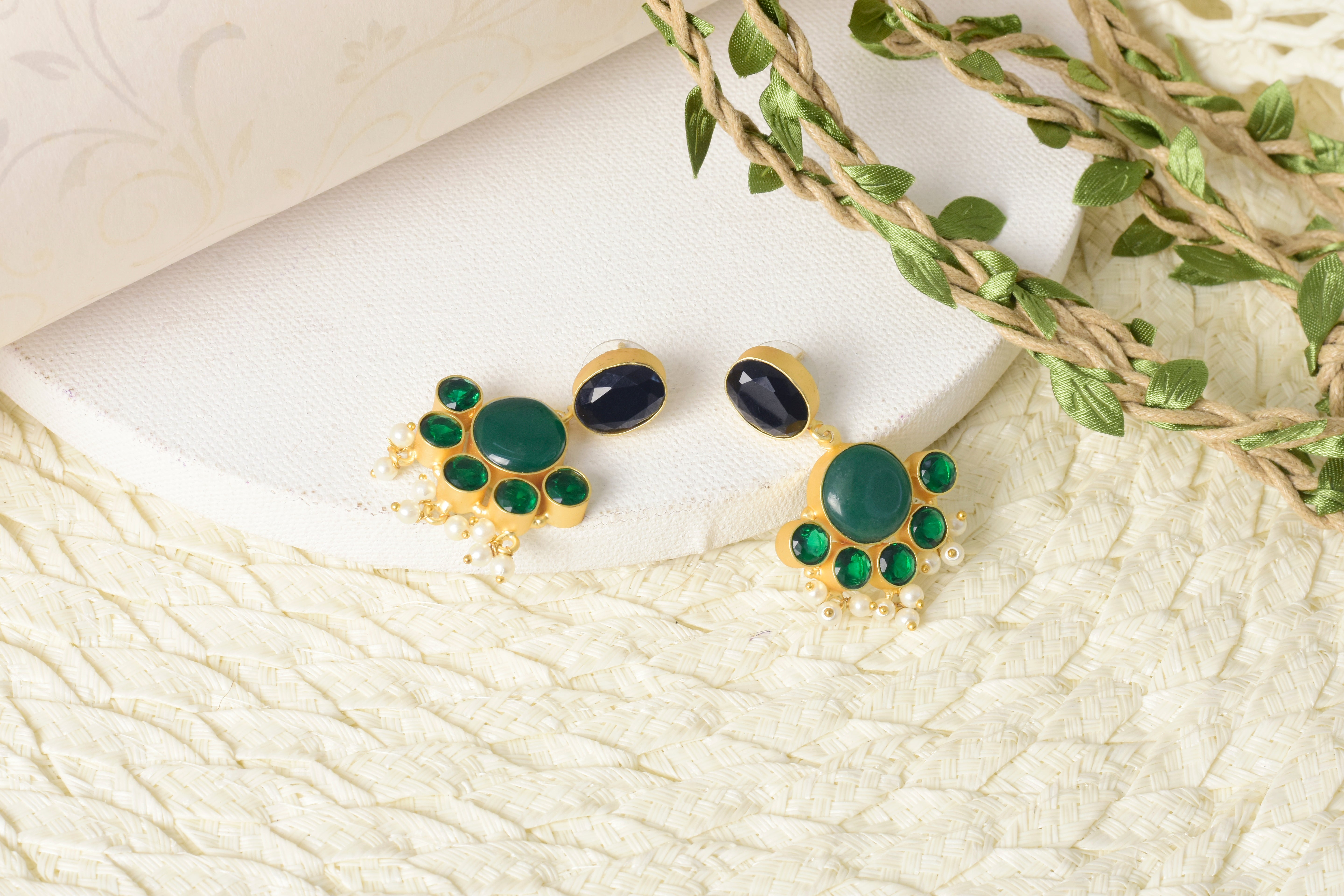 Emerald Nightfall Earrings