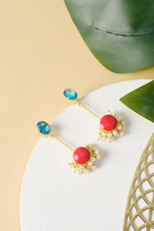 Coral Sky Drop Earrings Coral Sky Drop Earrings