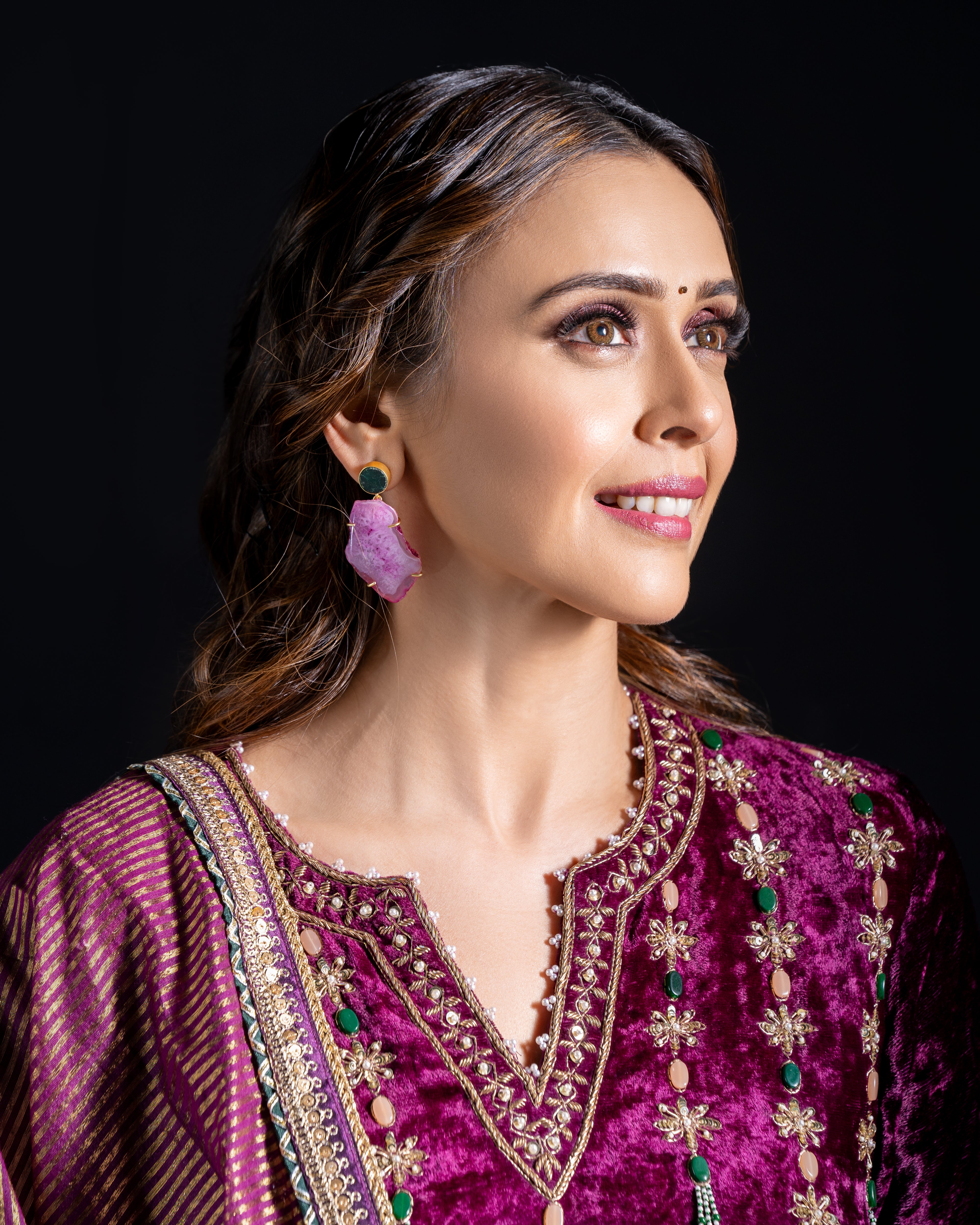 Berry Drop Earrings