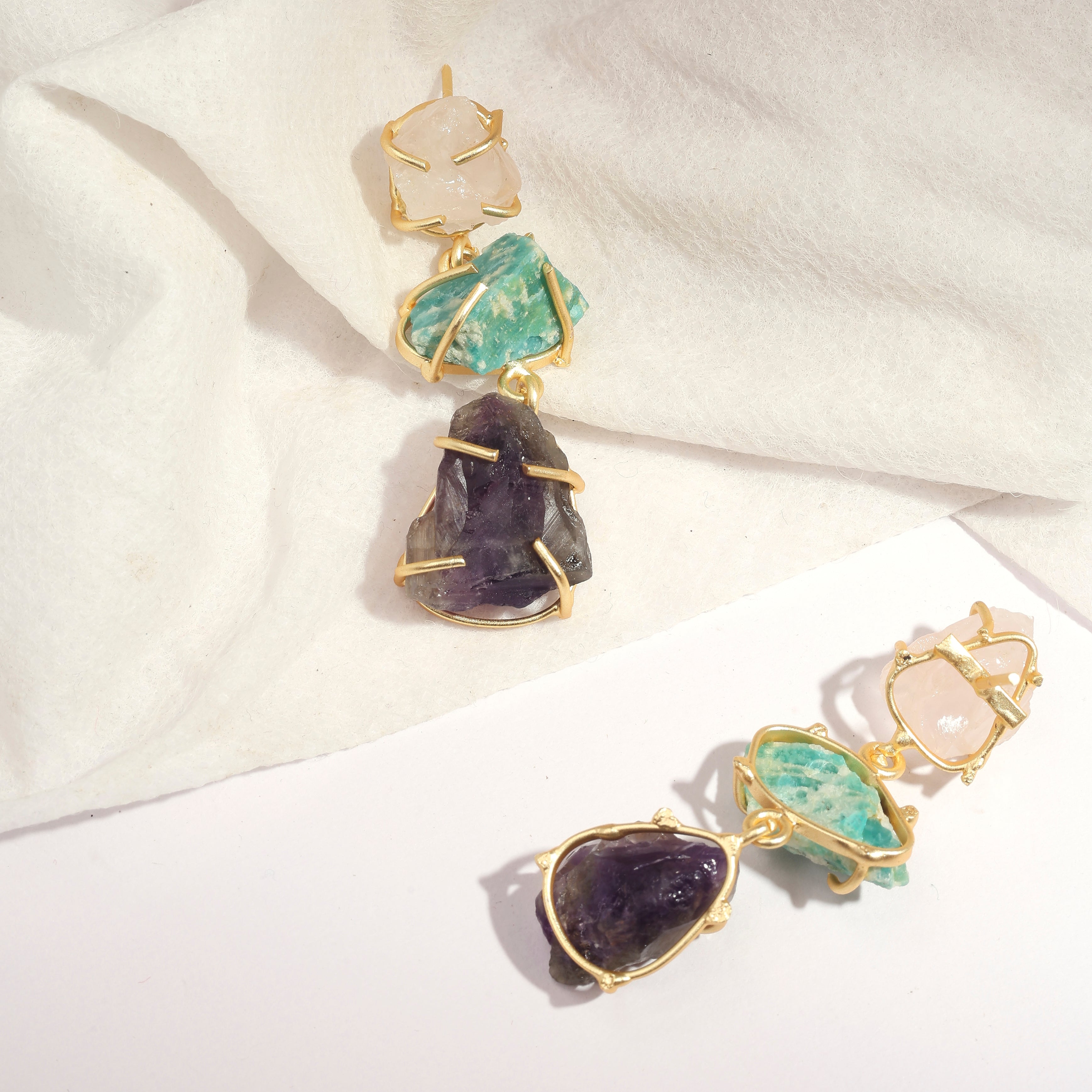 Gemstone Harmony Earrings