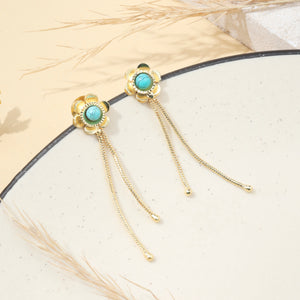Blue Flower Spark Earrings Blue Flower Spark Earrings