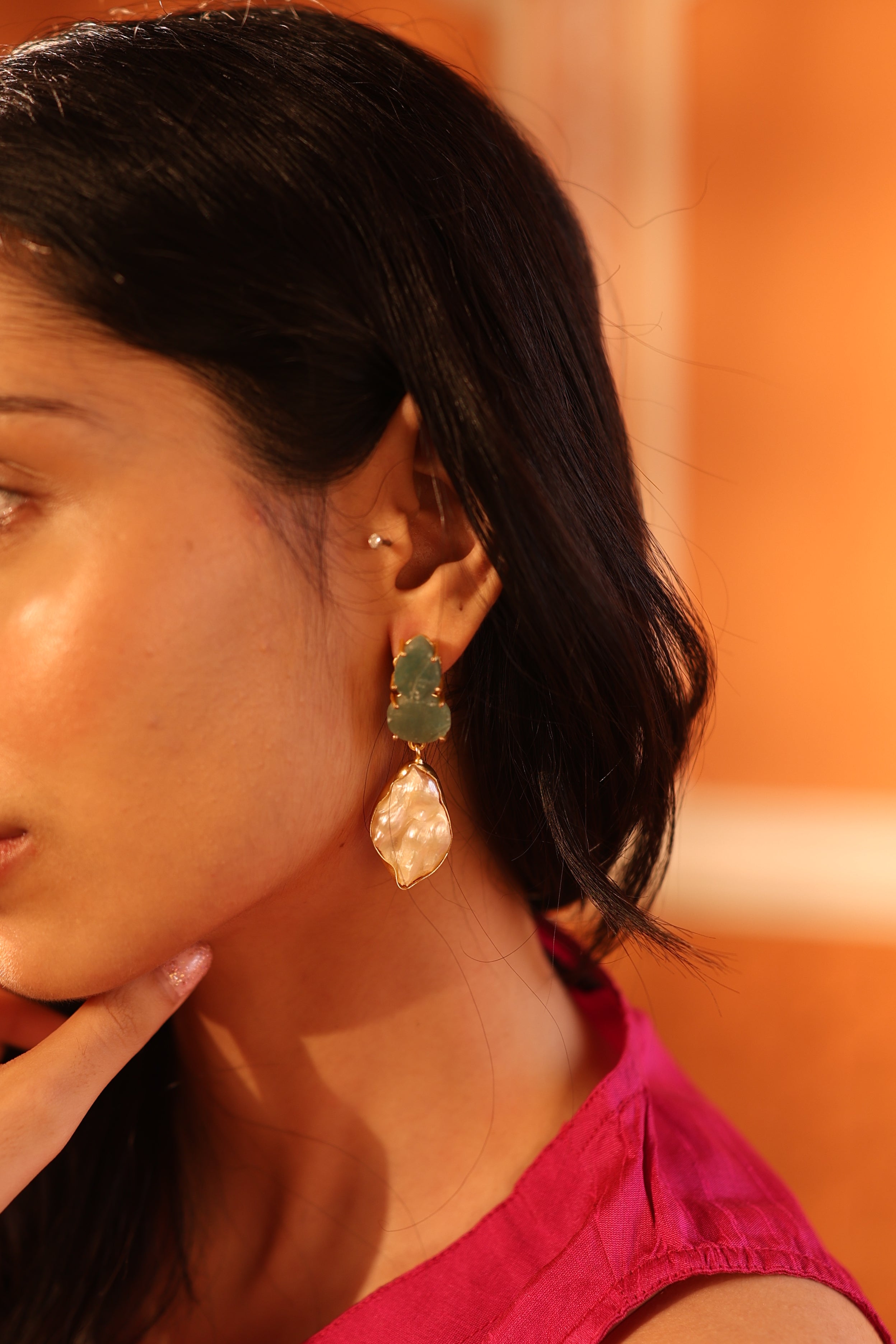 Emerald Tide Earrings