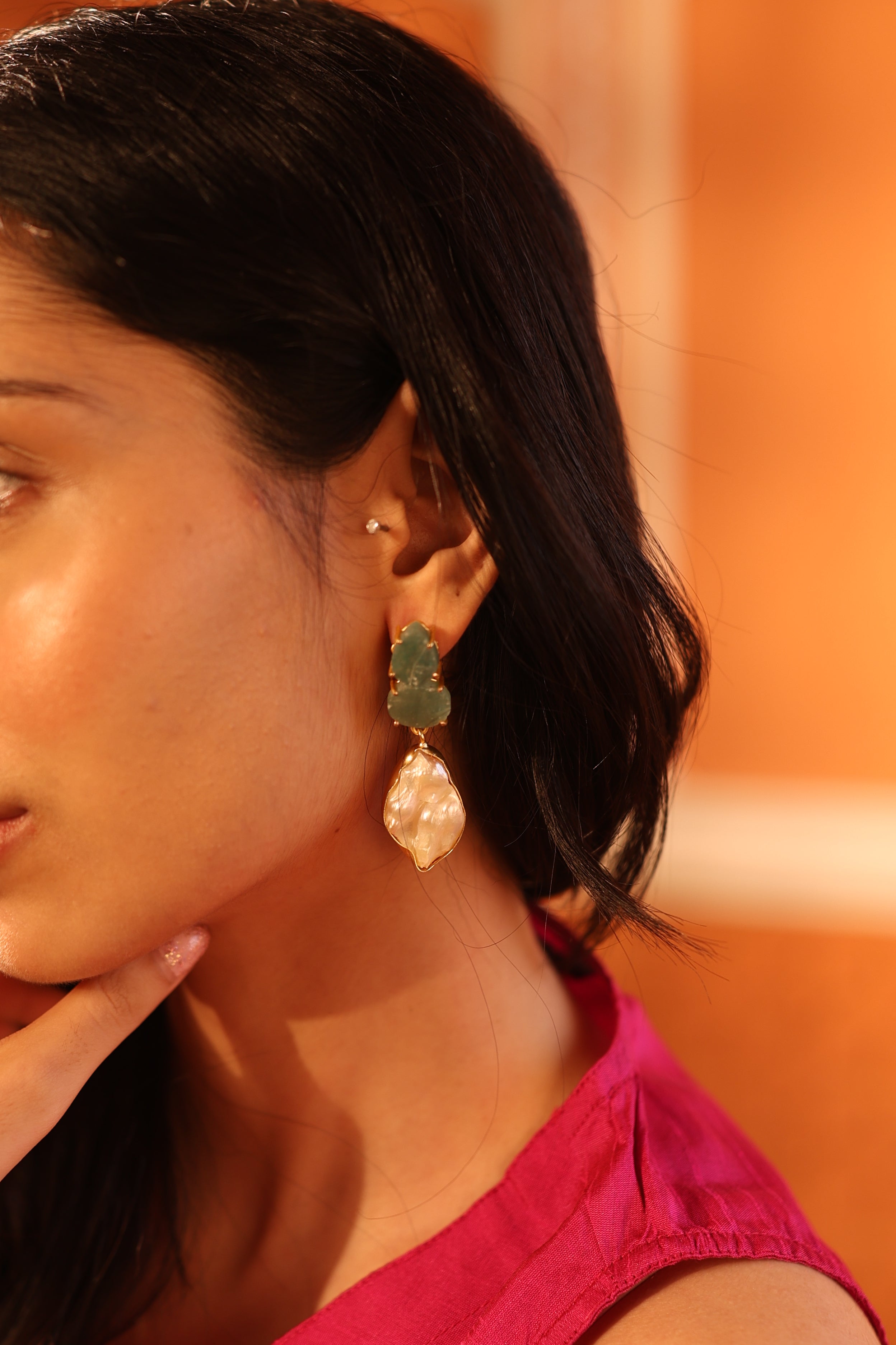 Emerald Tide Earrings