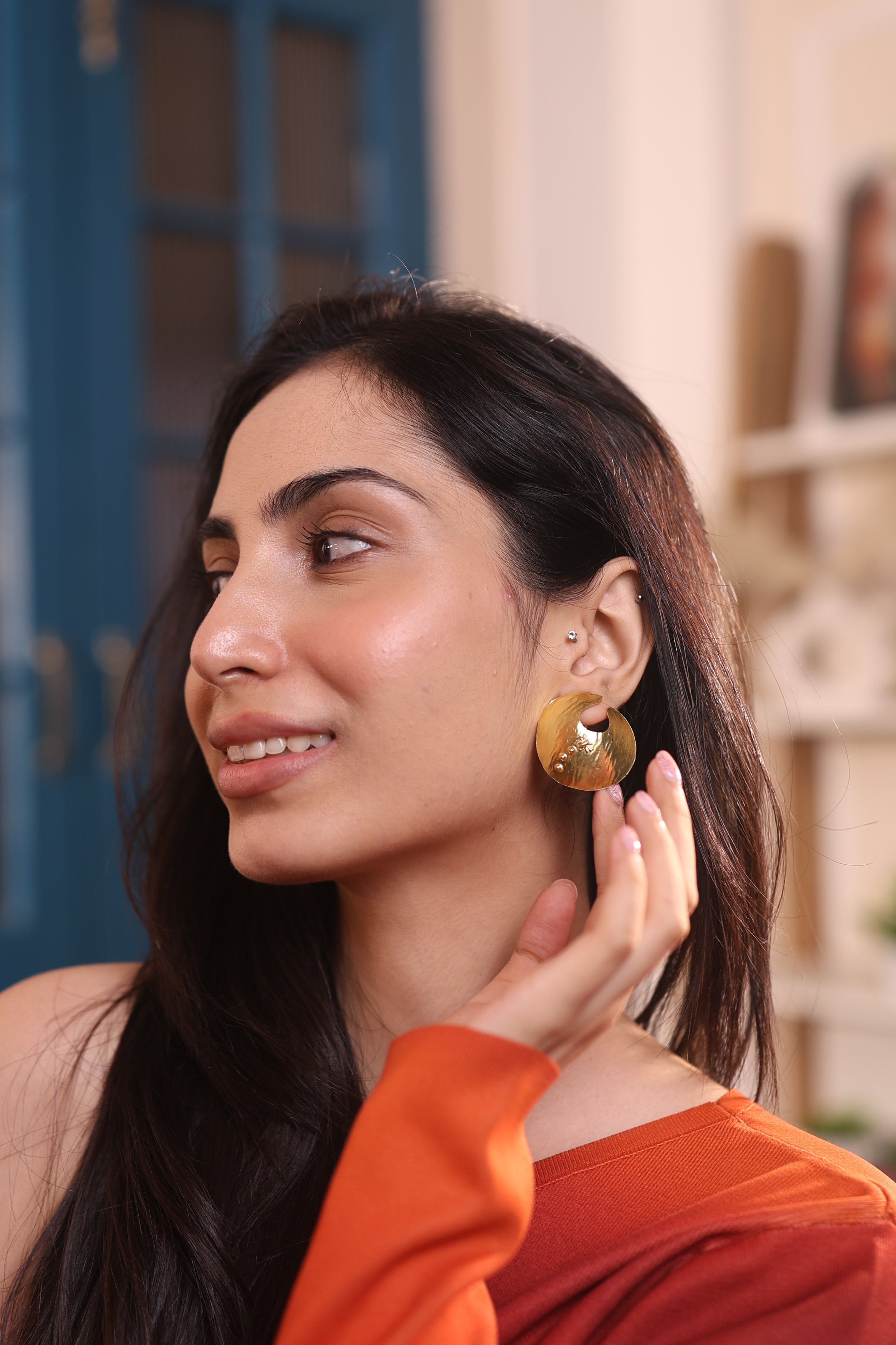 Solara Disc Earrings