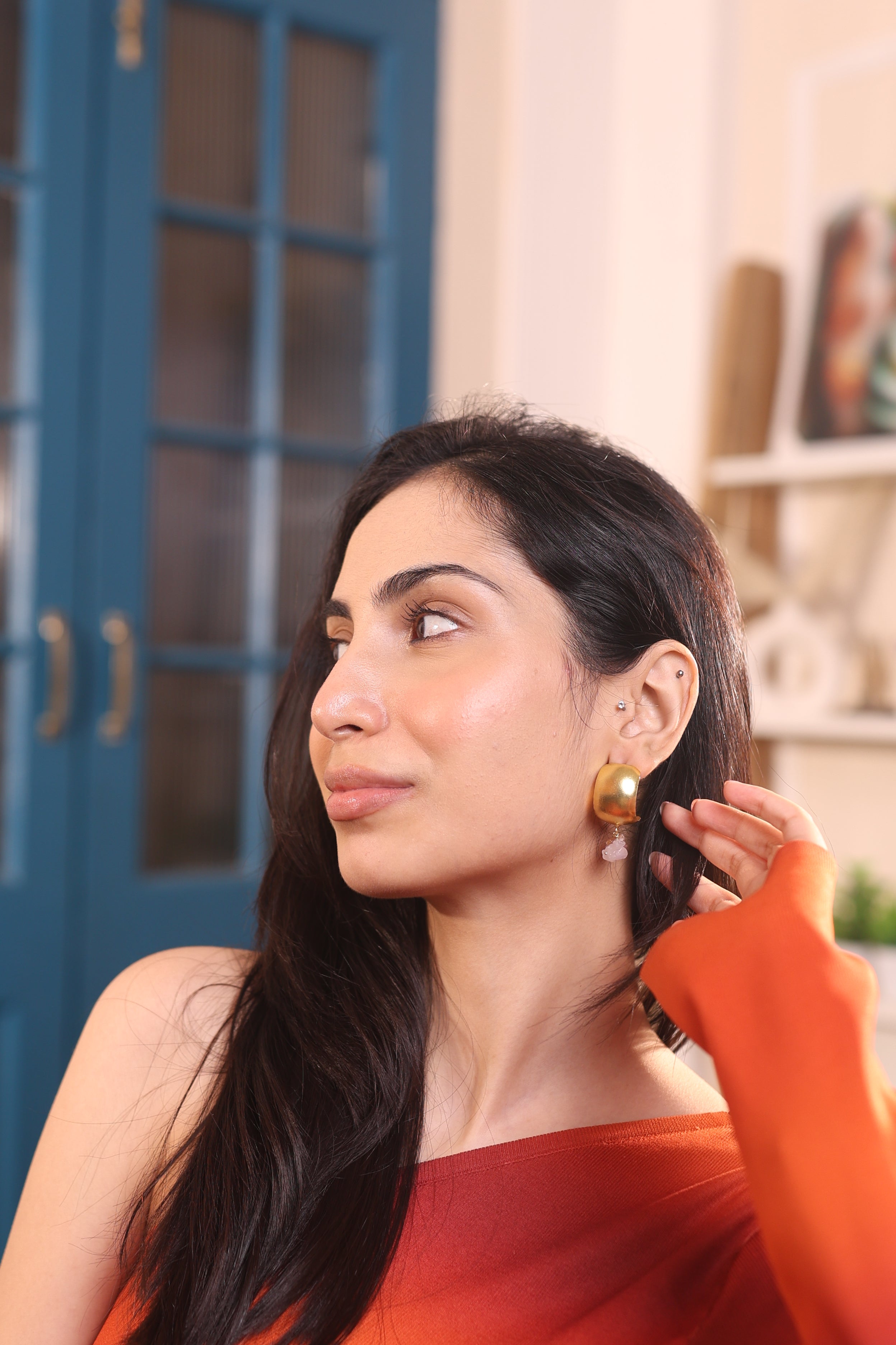 Blush Drape Earrings