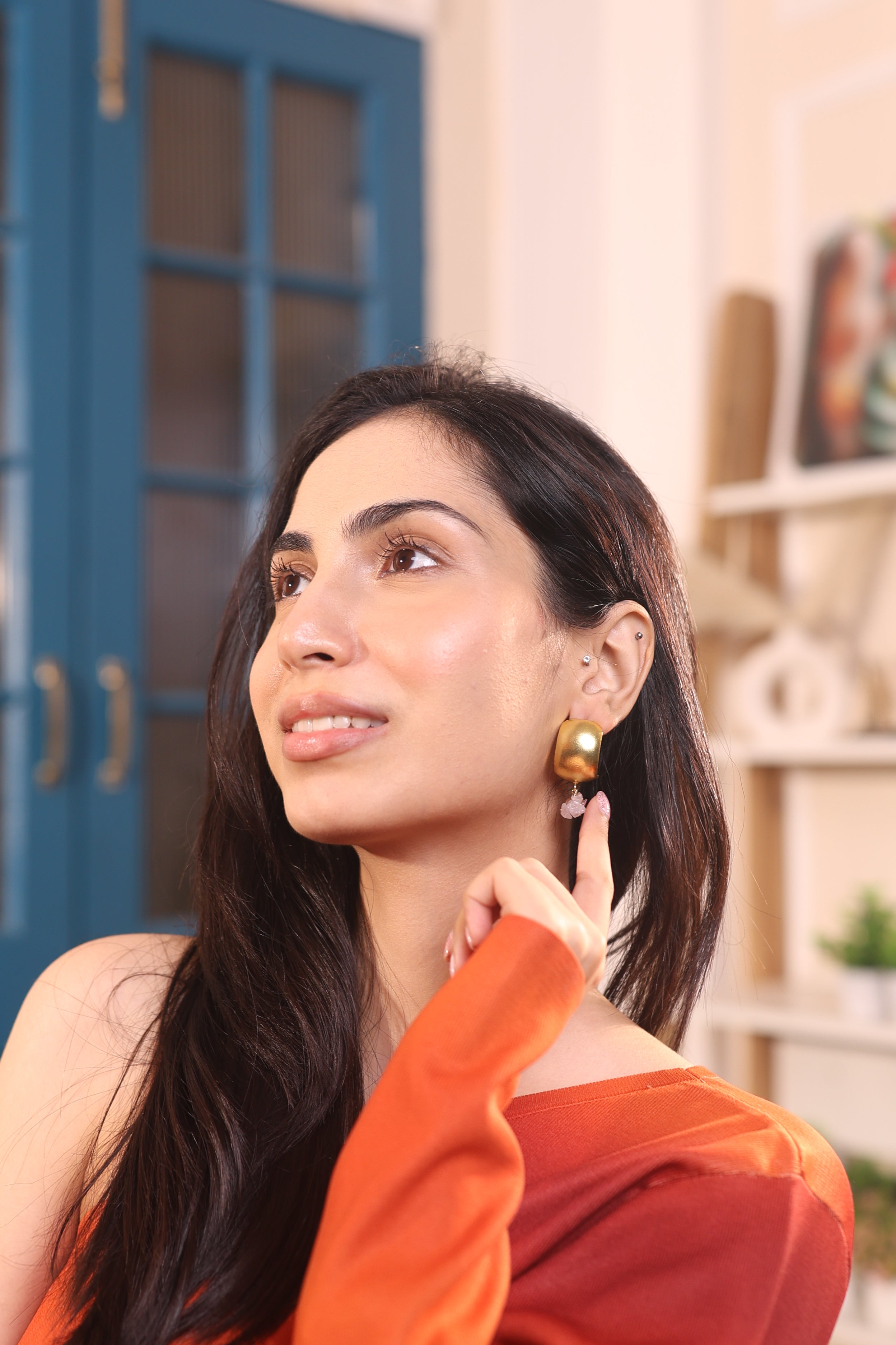 Blush Drape Earrings