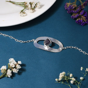 Silver Amethyst Bracelet Silver Amethyst Bracelet