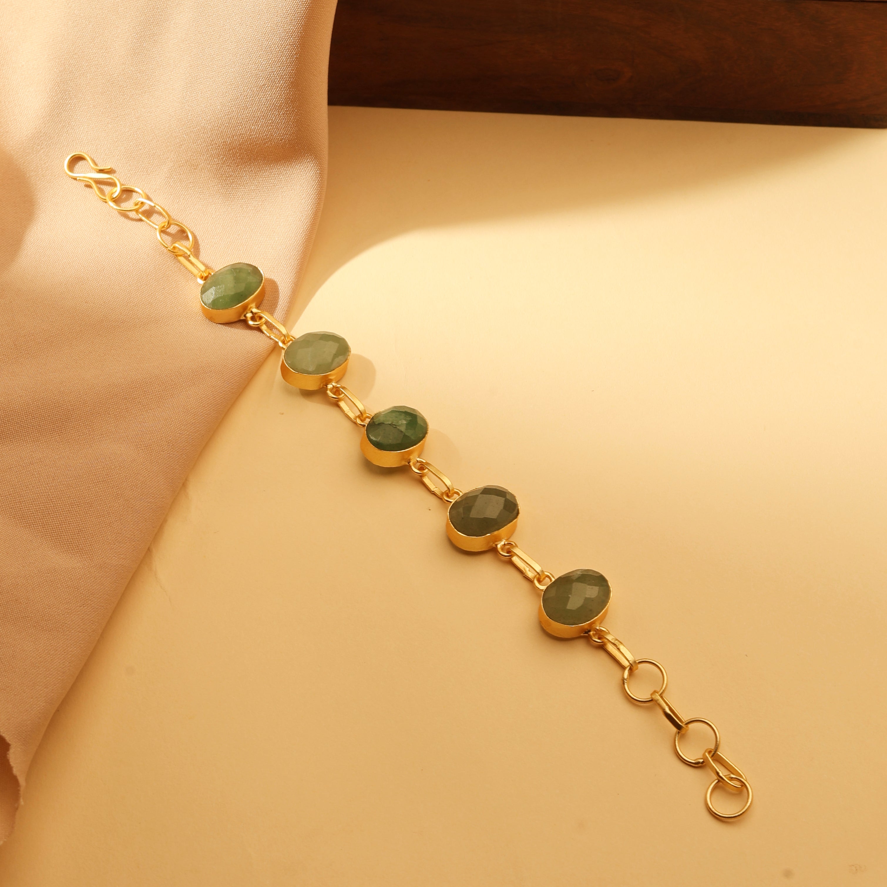 Green Aventurine Link Bracelet