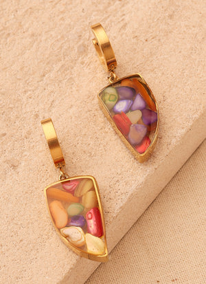 Colourful Natural Stone Earrings Colourful Natural Stone Earrings