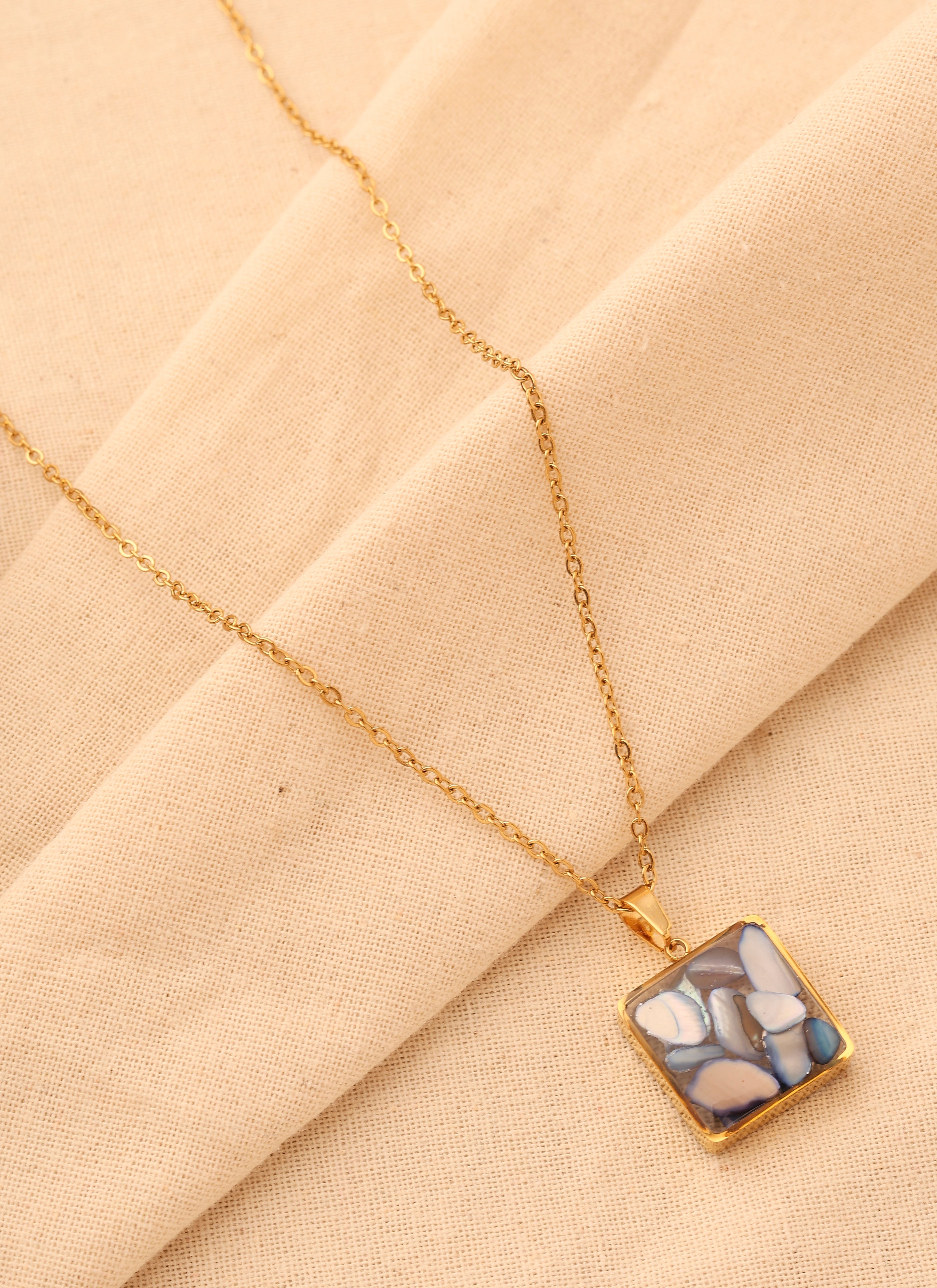 Blue Natural Aura Pendant