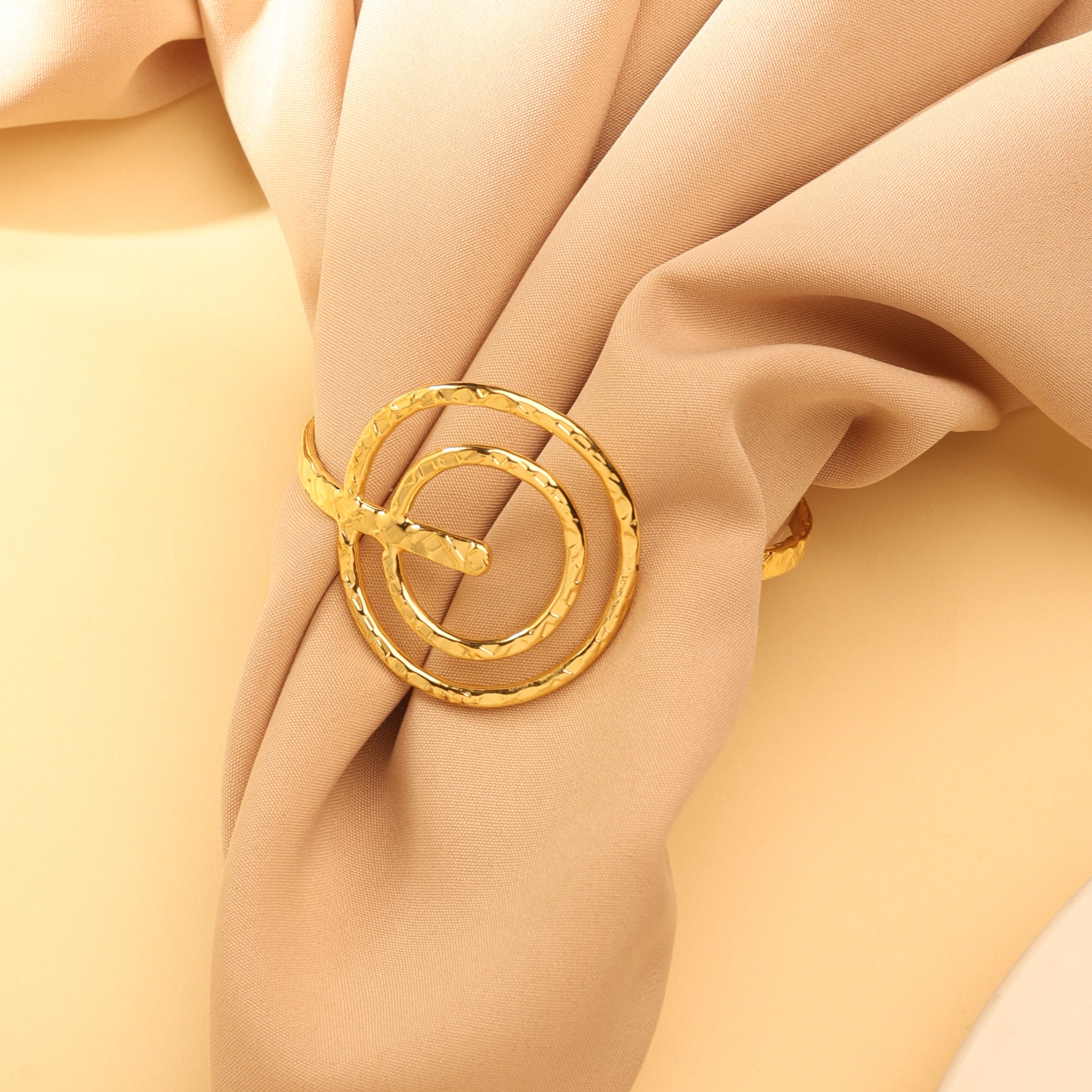 Spiral Wire Open Cuff Bracelet