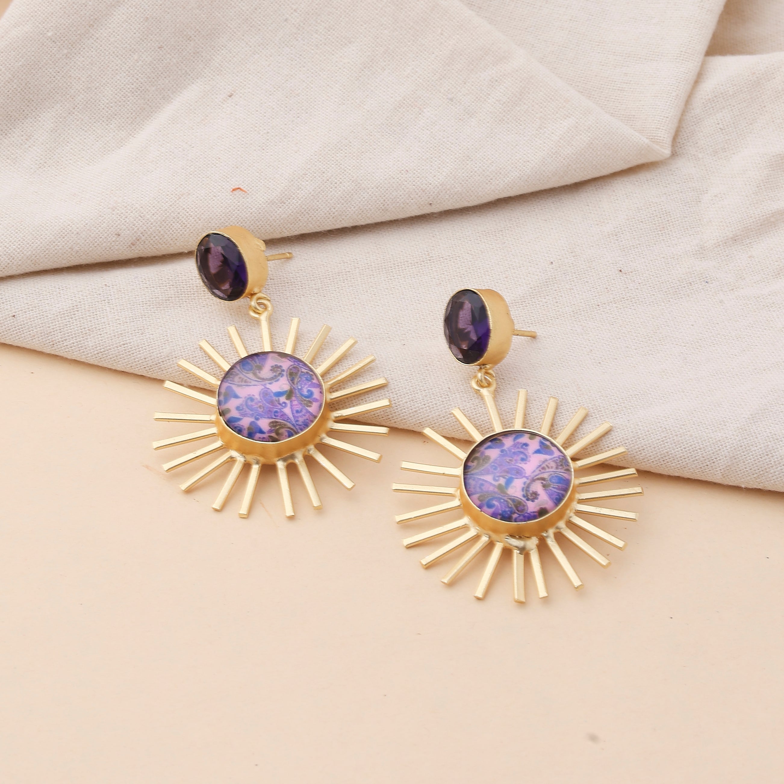 Purple Shimmering Glass Creations