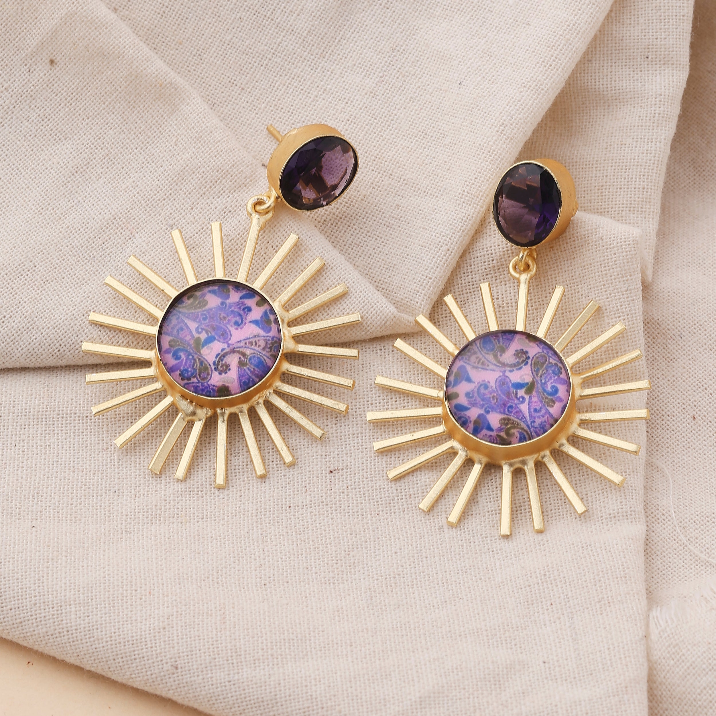 Purple Shimmering Glass Creations