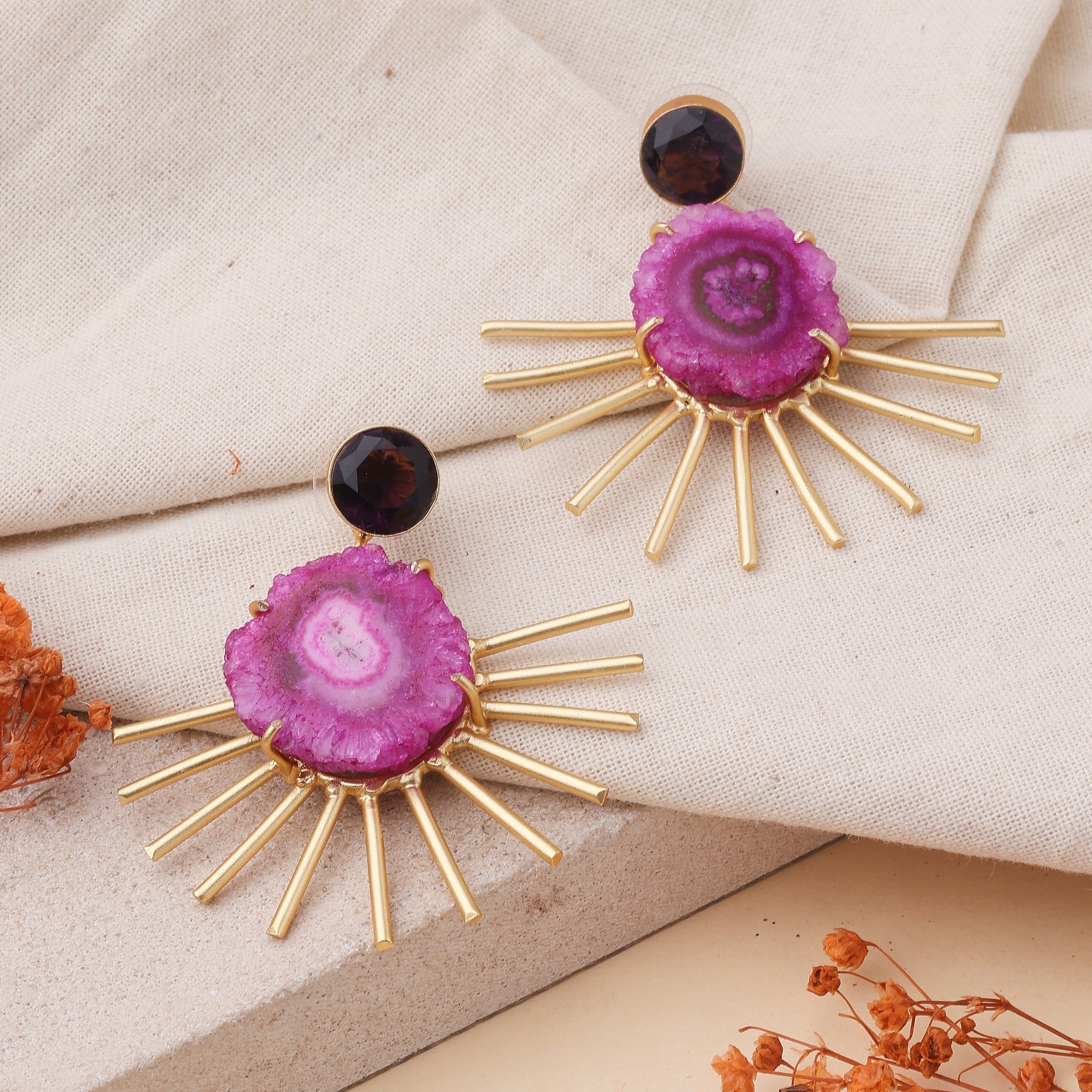 Purple Oceanic Breeze Earrings