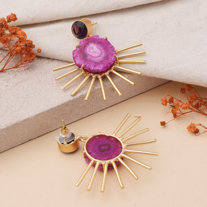 Purple Oceanic Breeze Earrings Purple Oceanic Breeze Earrings