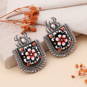 Handpainted Crab Earrings Handpainted Crab Earrings