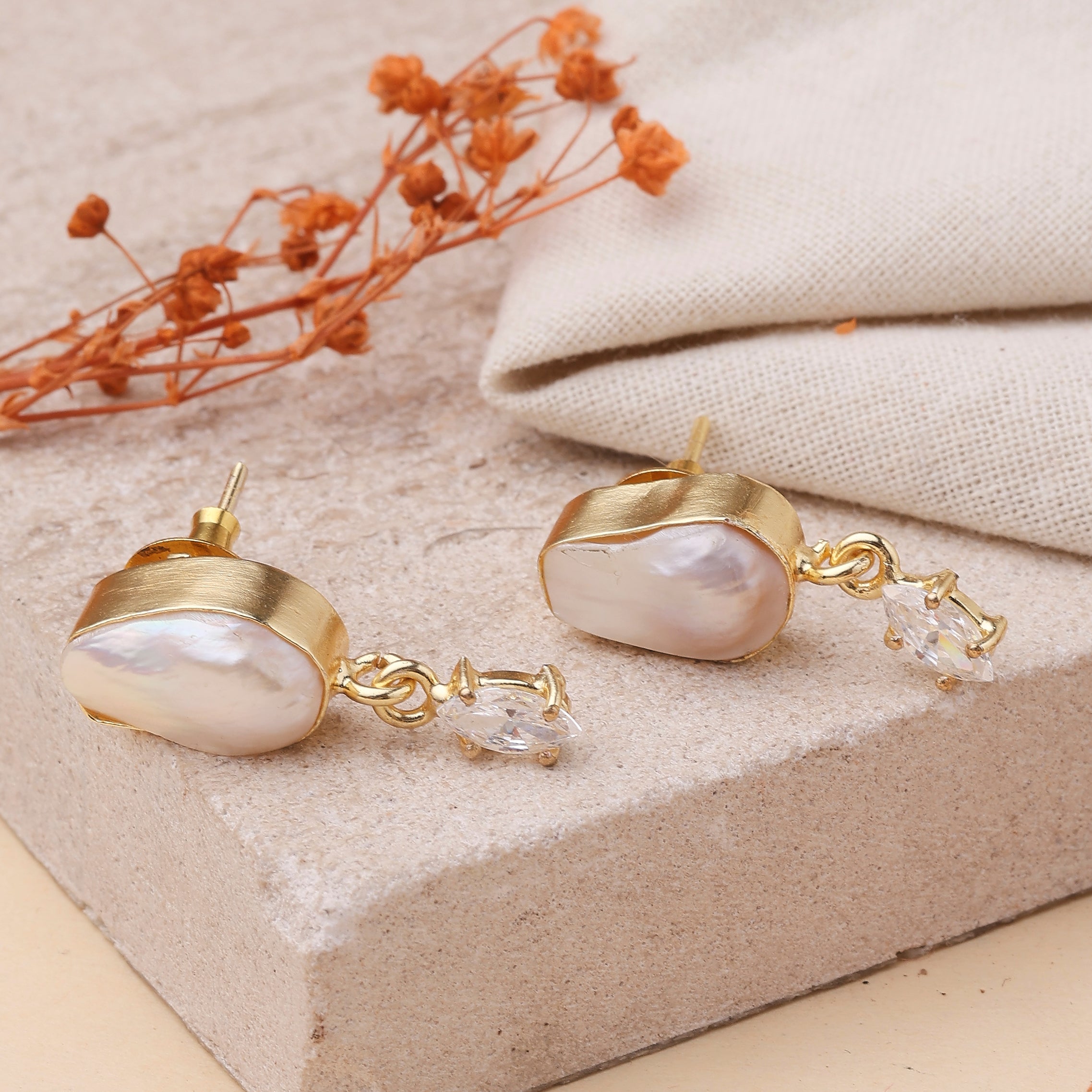 Pearl Rain Drops Earrings