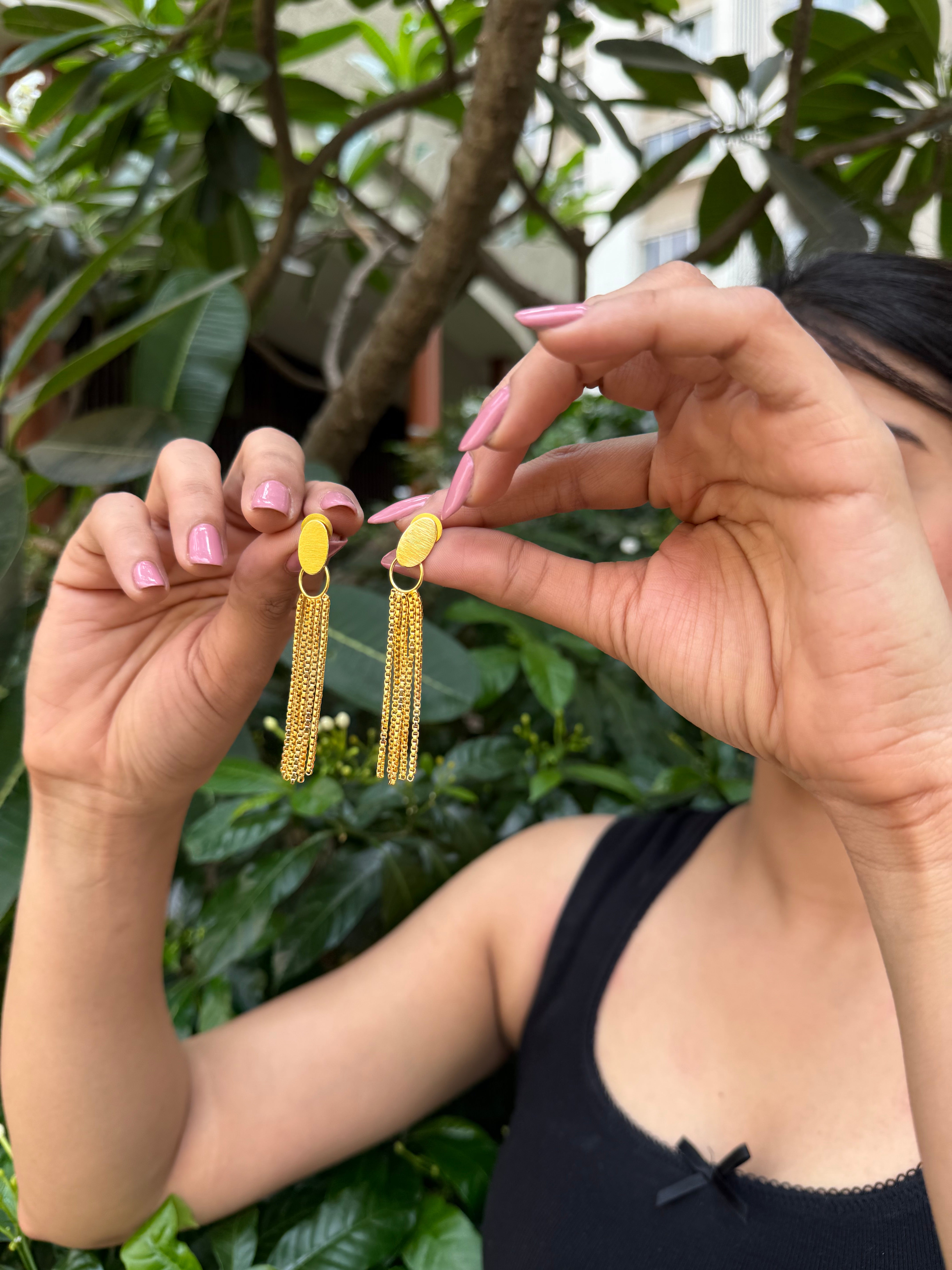 Golden Drape Earrings
