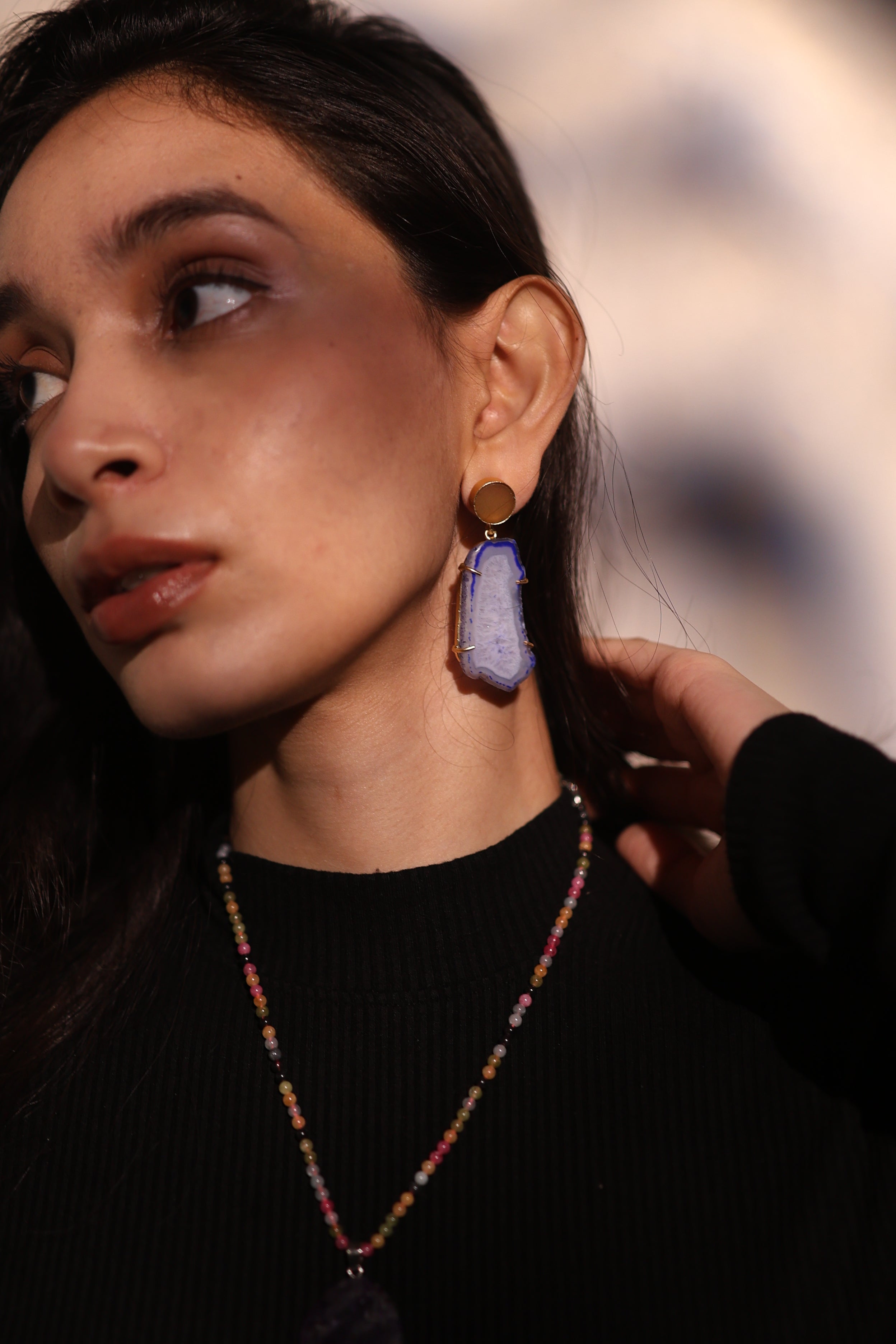 Indigo Shard Earrings