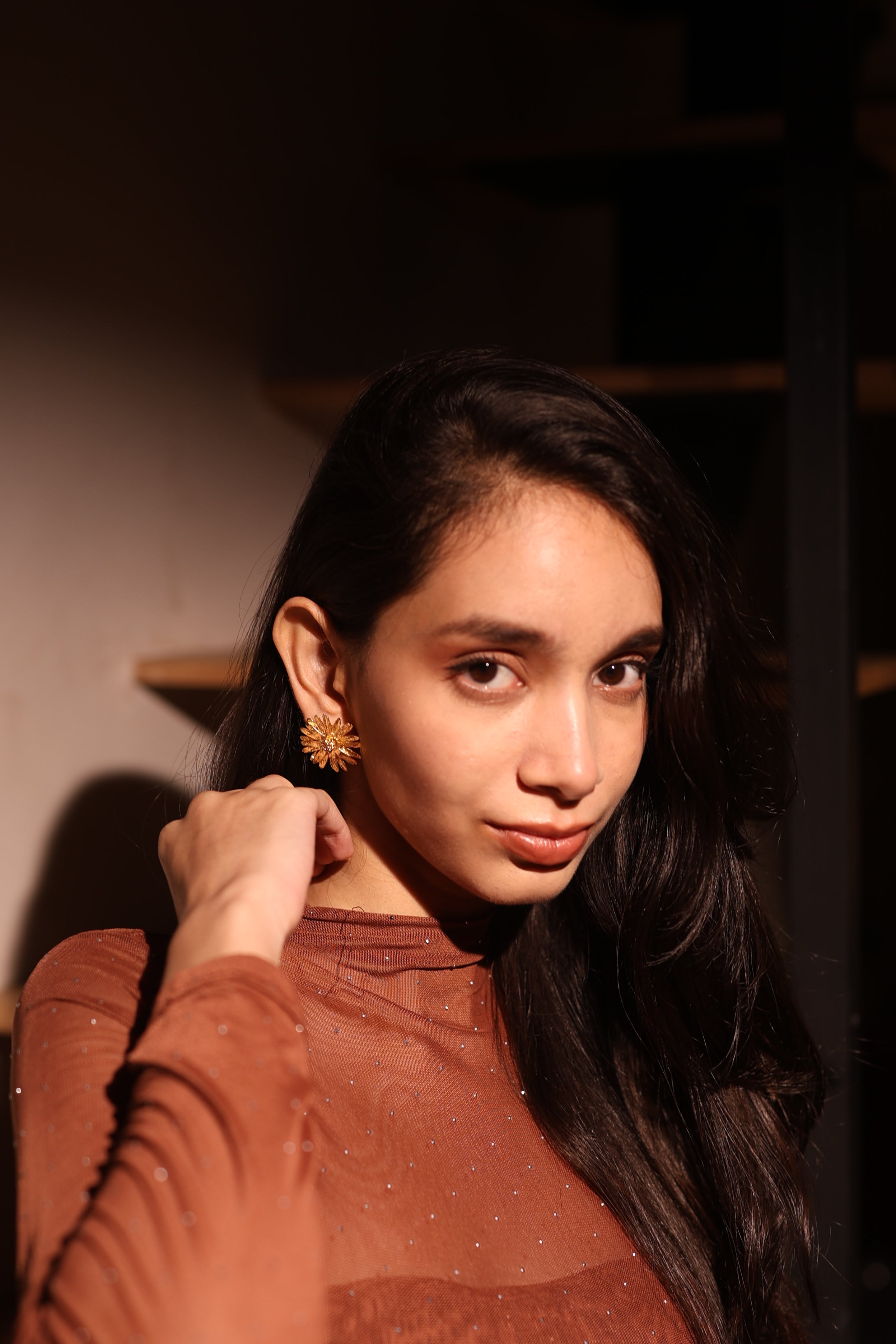 Golden Bloom Earrings