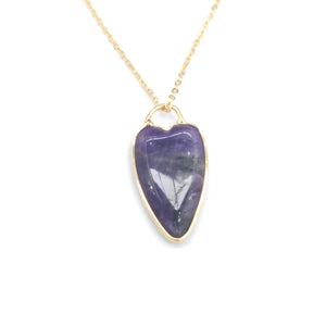 ๐ Amethyst Heart Pendant ๐ Amethyst Heart Pendant