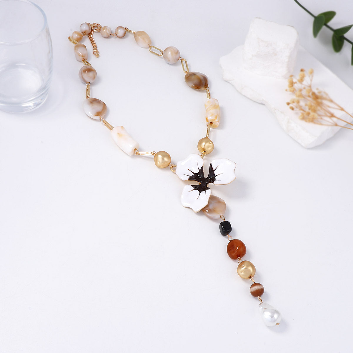 Ivory Bloom Pearl Neckpiece