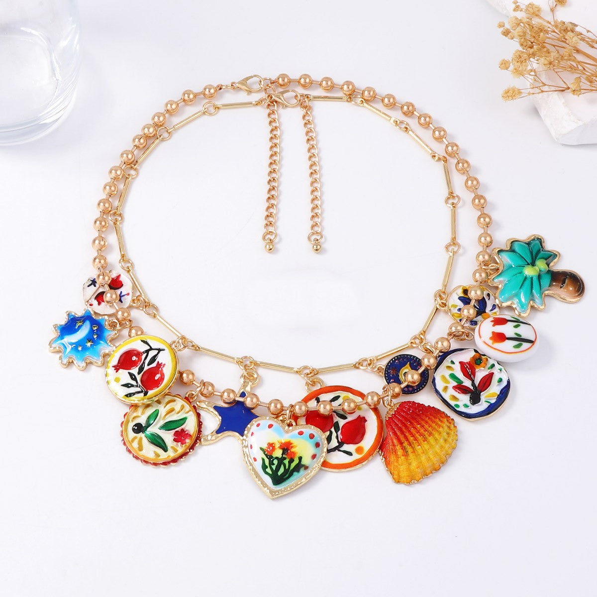 Painted Memories Charm Necklace