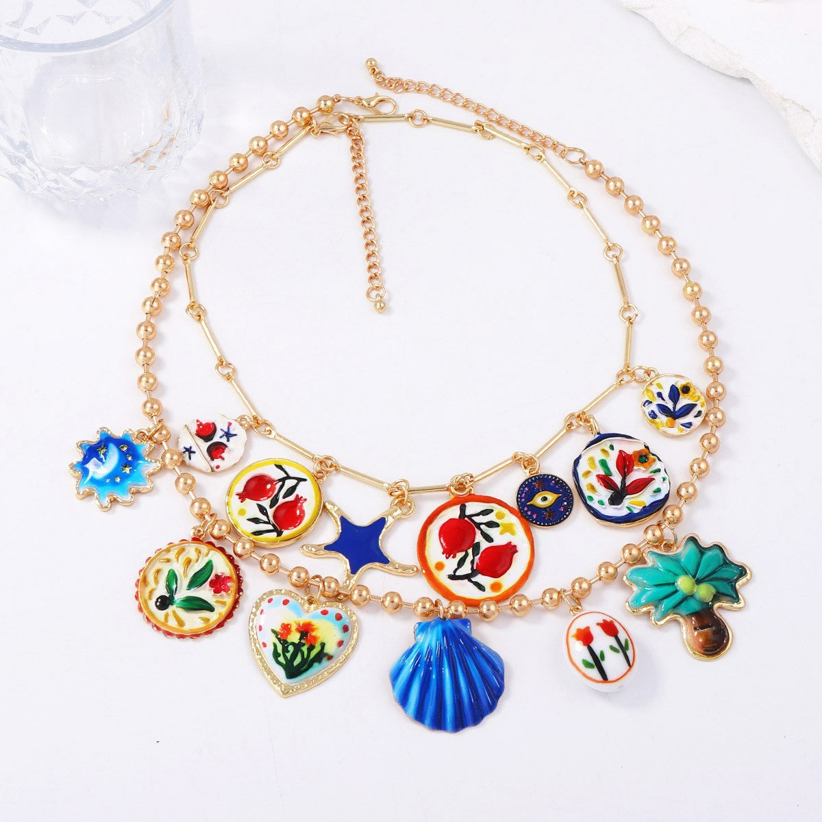 Painted Memories Charm Necklace