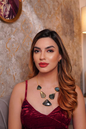 Mystical Labradorite Necklace Set Mystical Labradorite Necklace Set