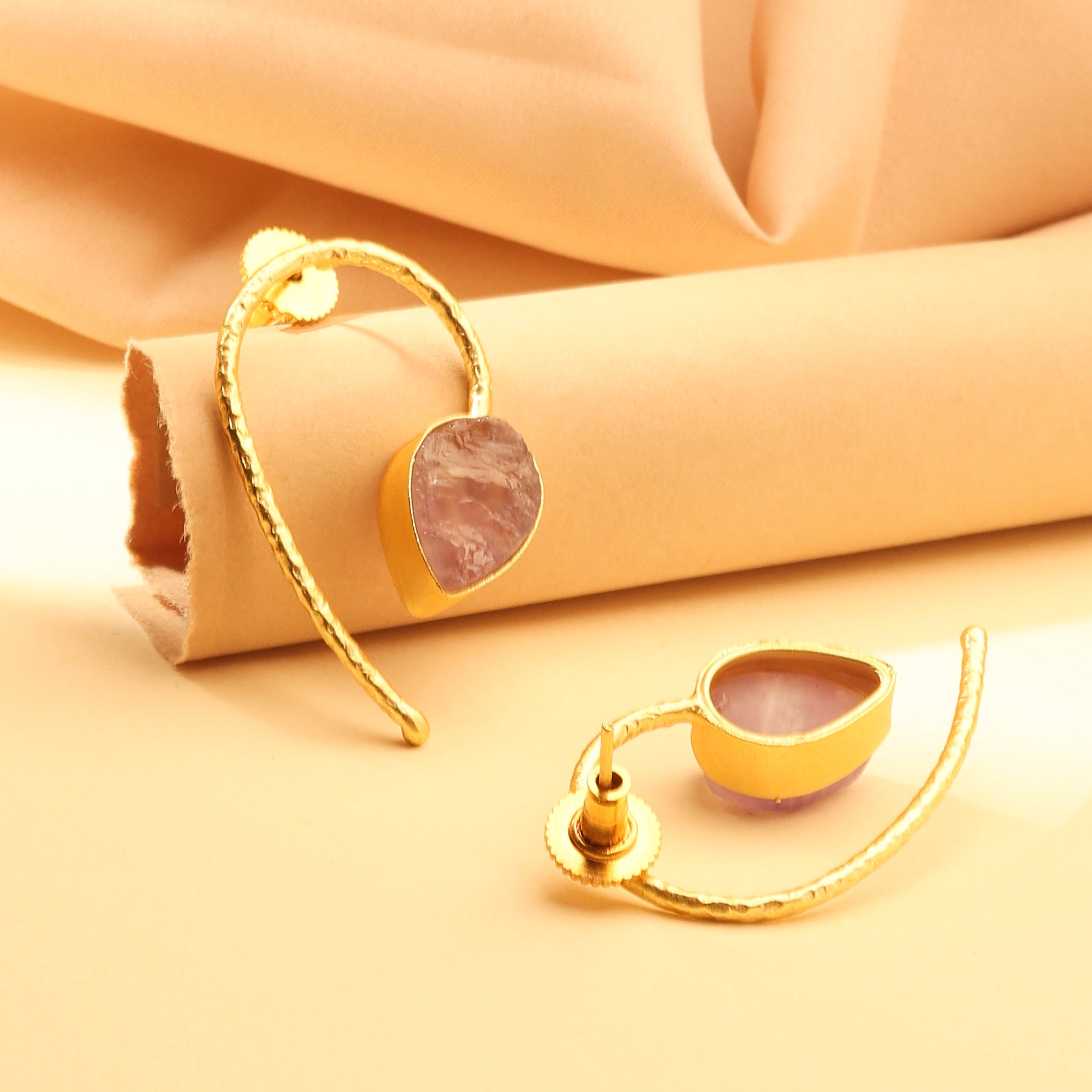 Violet Arc Earrings