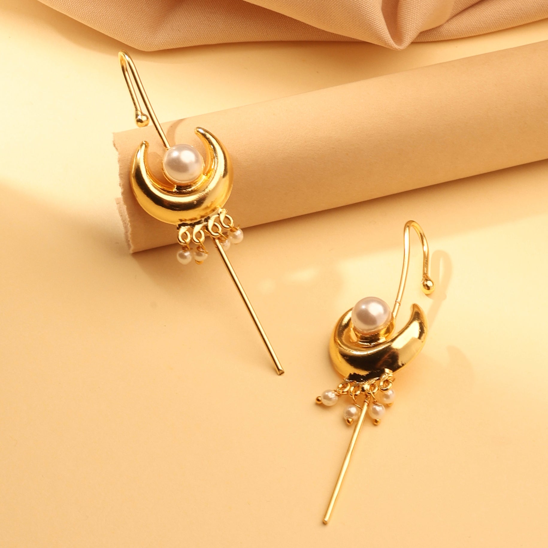 Chandrika Pearl Drop Ear Cuff