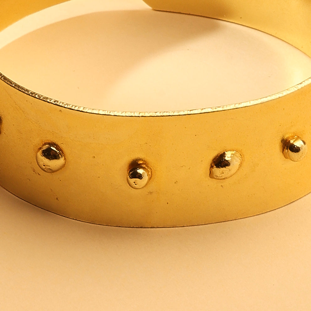 Dune Studded Gold Cuff