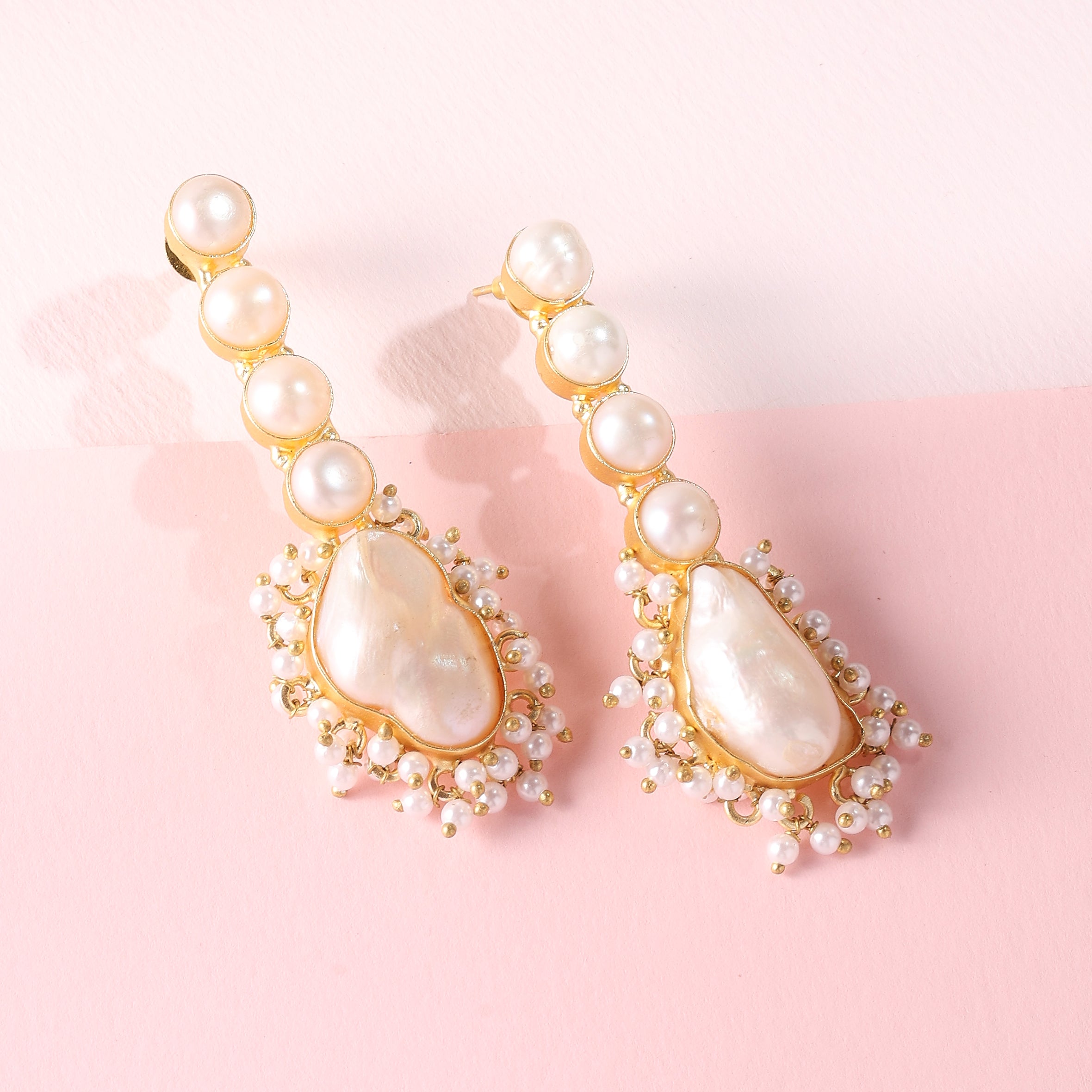 Pearl Cascade Earrings