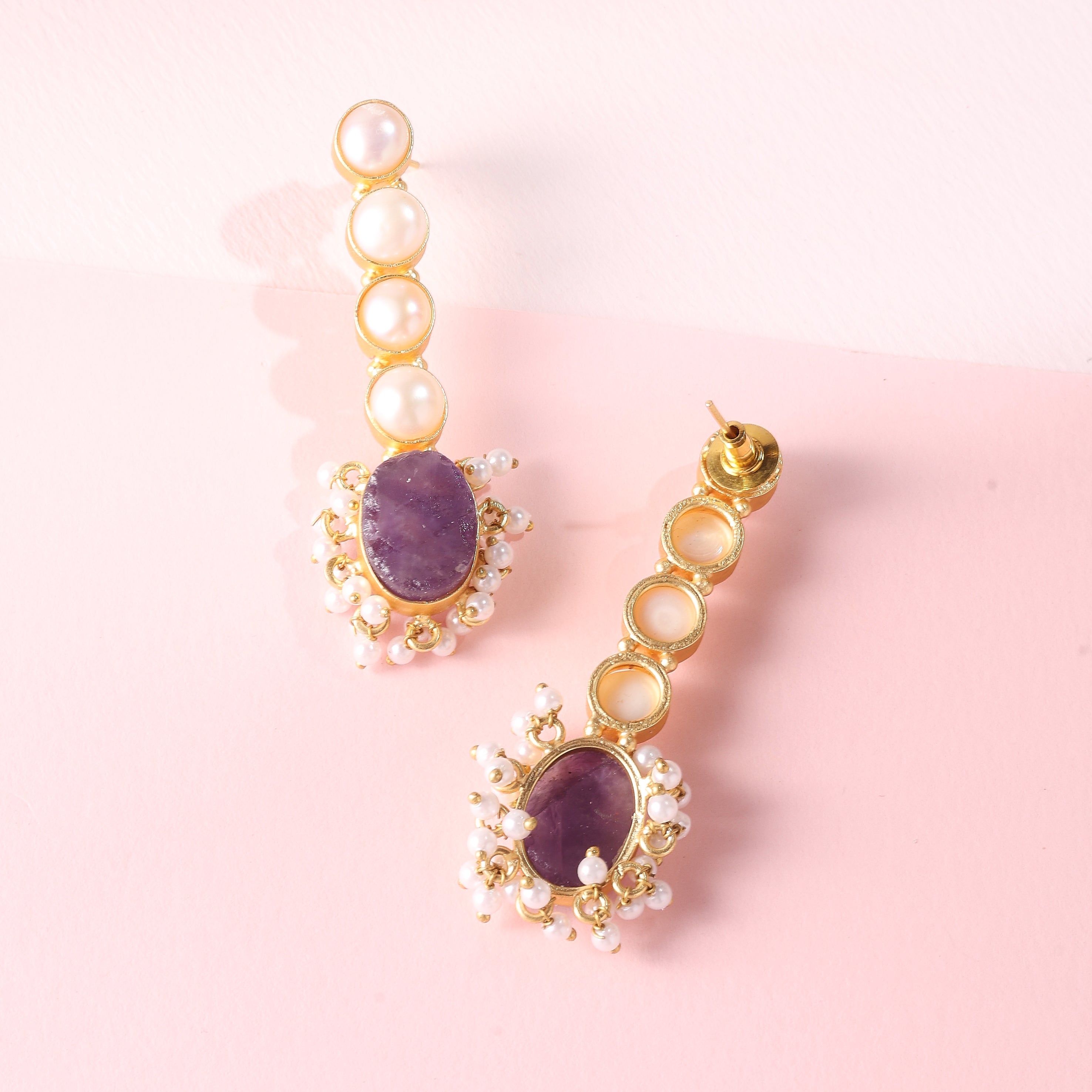 Violet Bloom Earrings