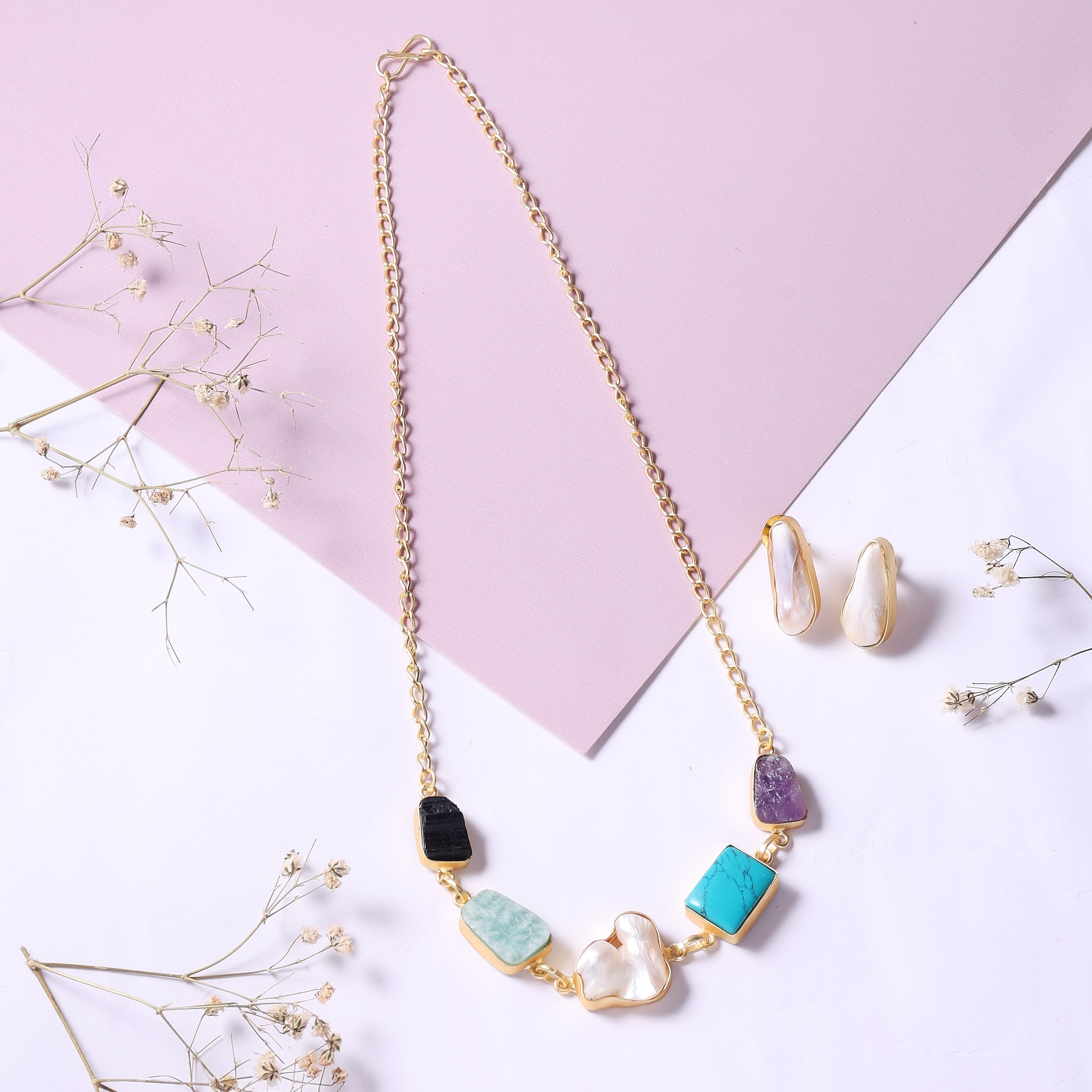 Aurora Gem Necklace Set ✨