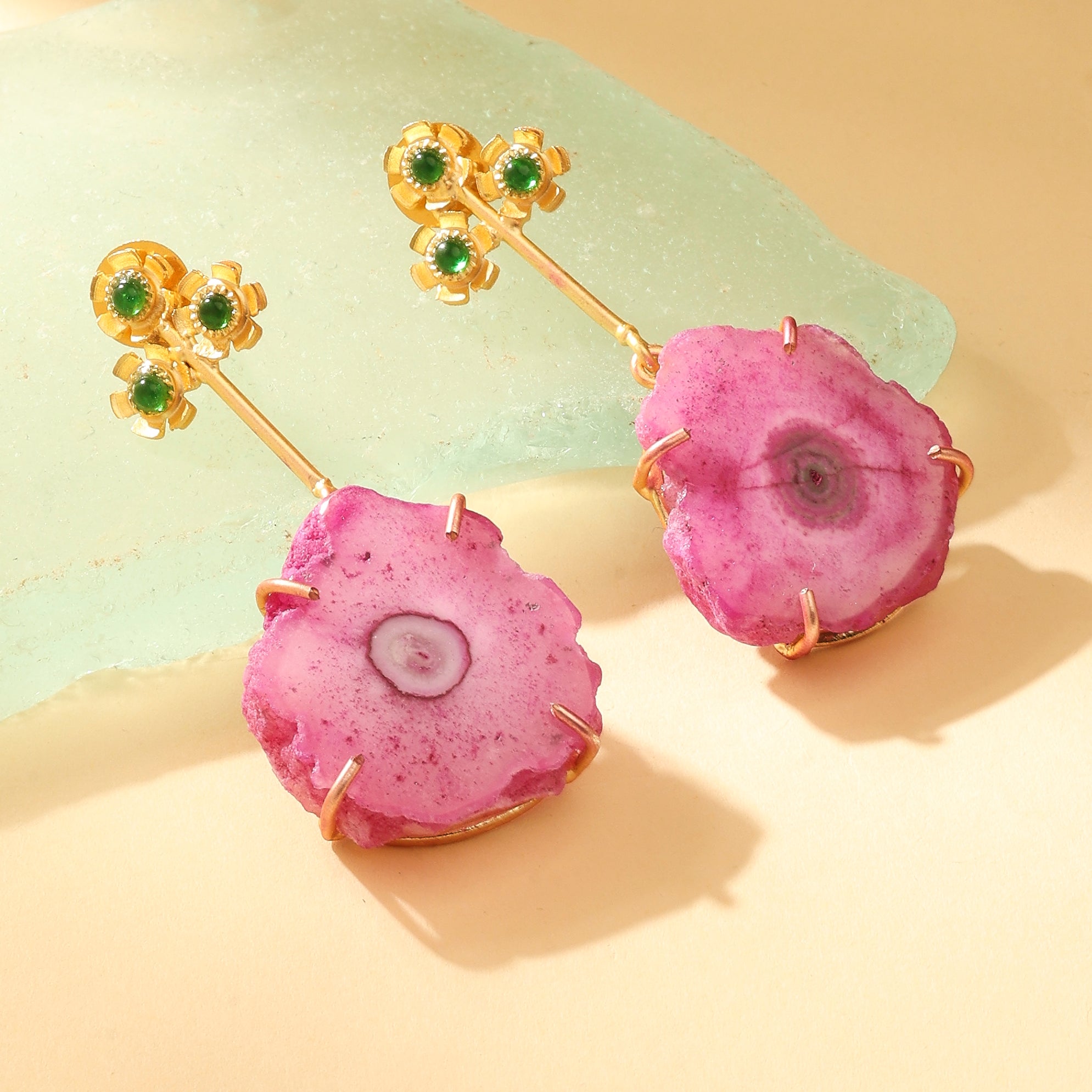 Pink Matte Serenity Earrings
