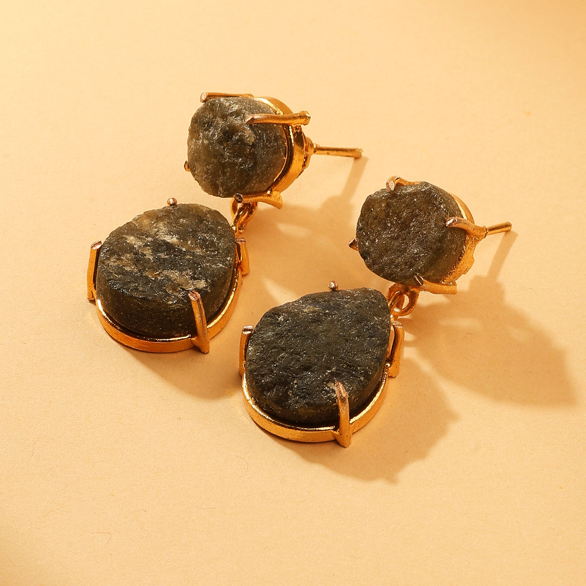 Smoky Tourmaline Drop Earrings