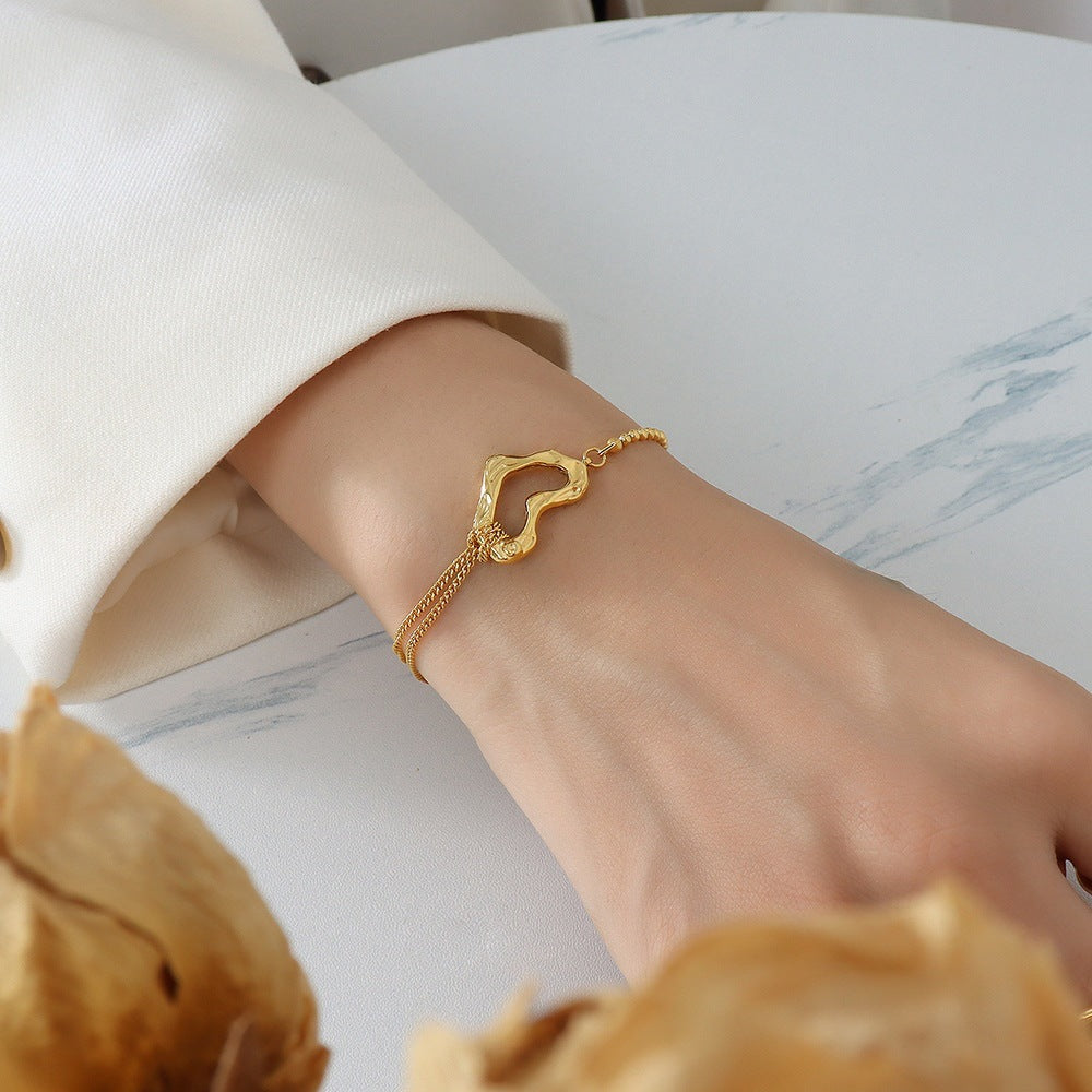 Golden Heart Bracelet
