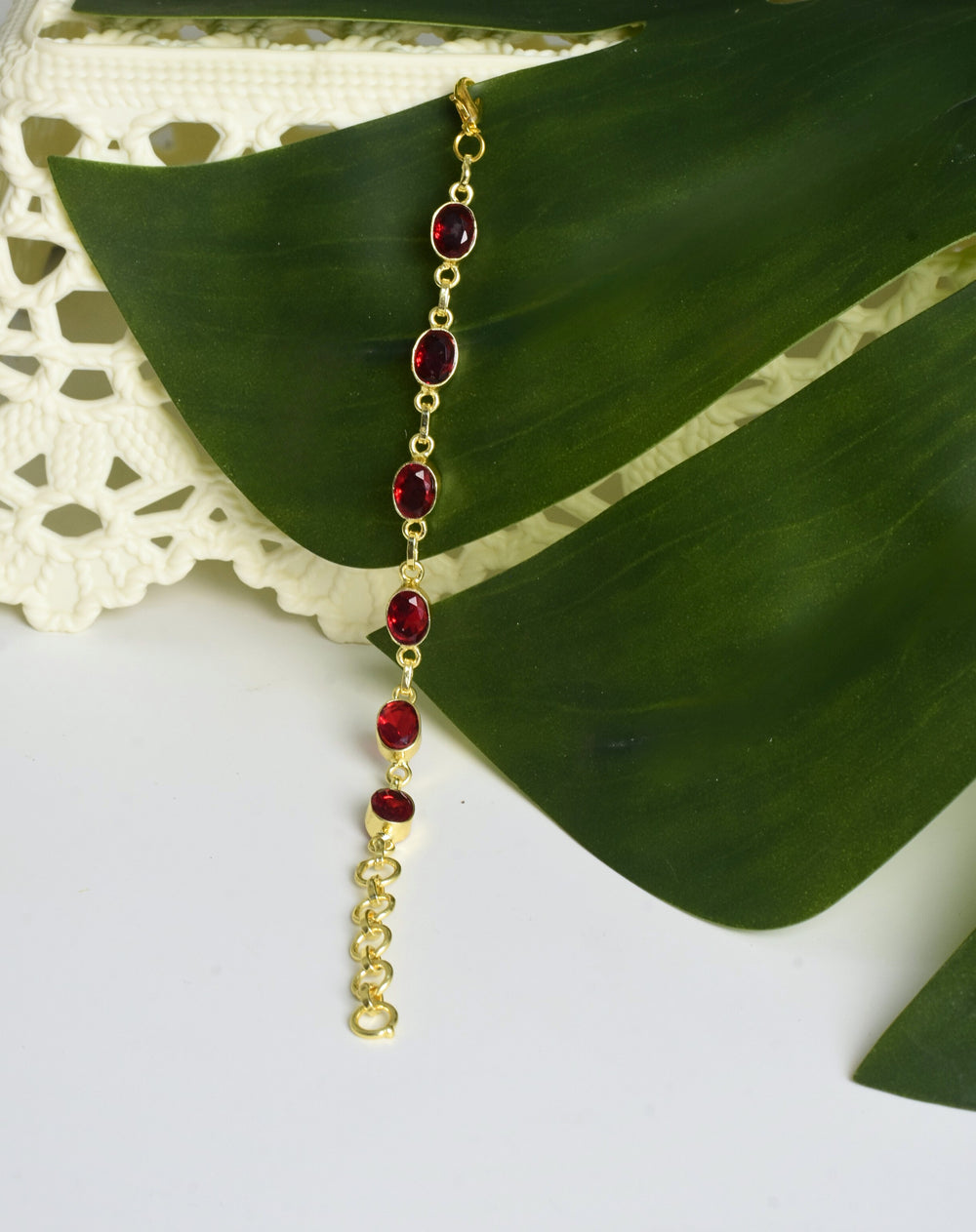 Crimson Flame Bracelet