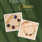 Kkatha Classic Combo: Colorful Stone Necklace Set & Bracelet