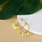 Gilded Ruffle Earrings