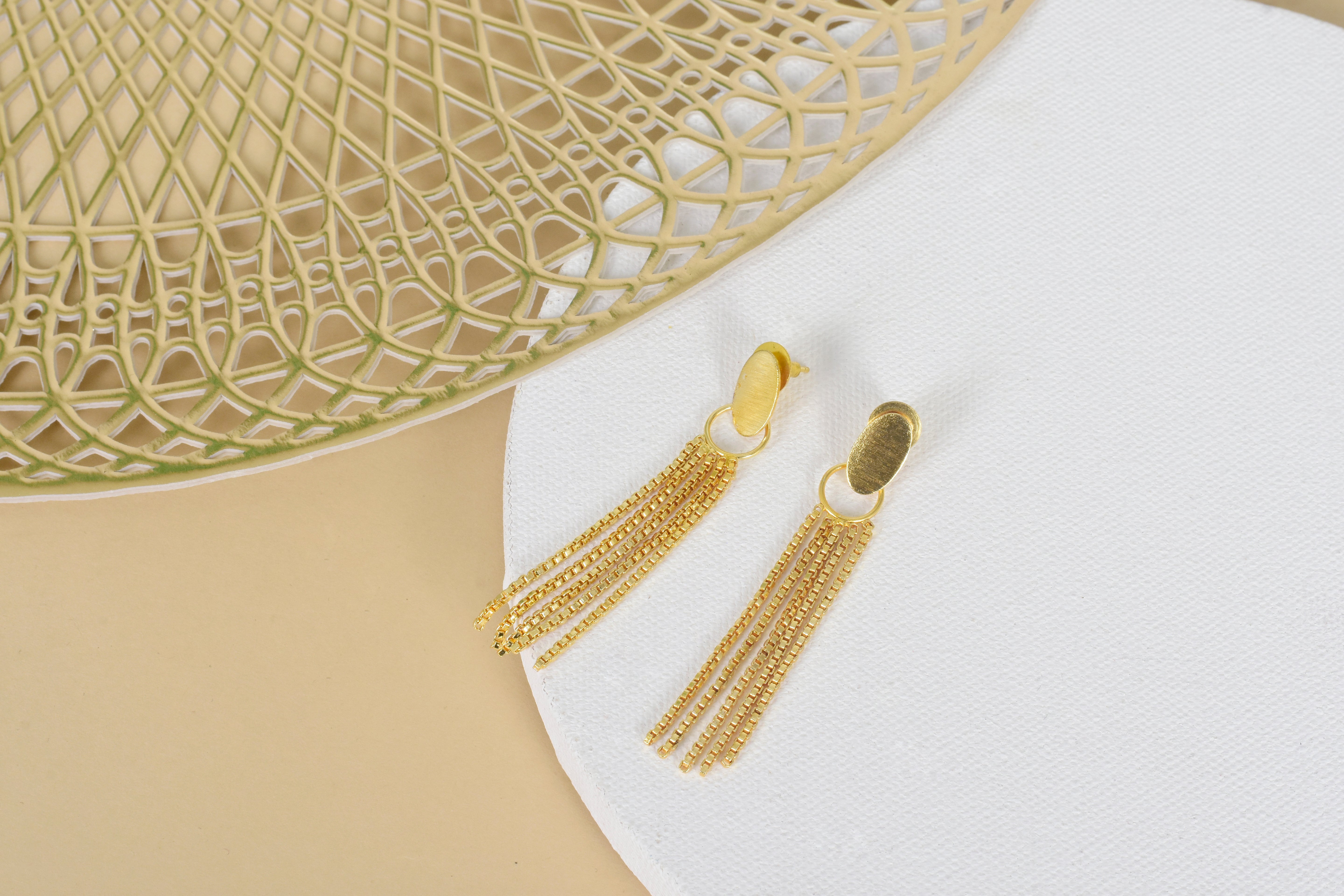 Golden Drape Earrings