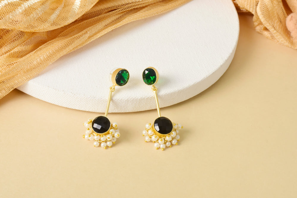 Mystic Green Earrings