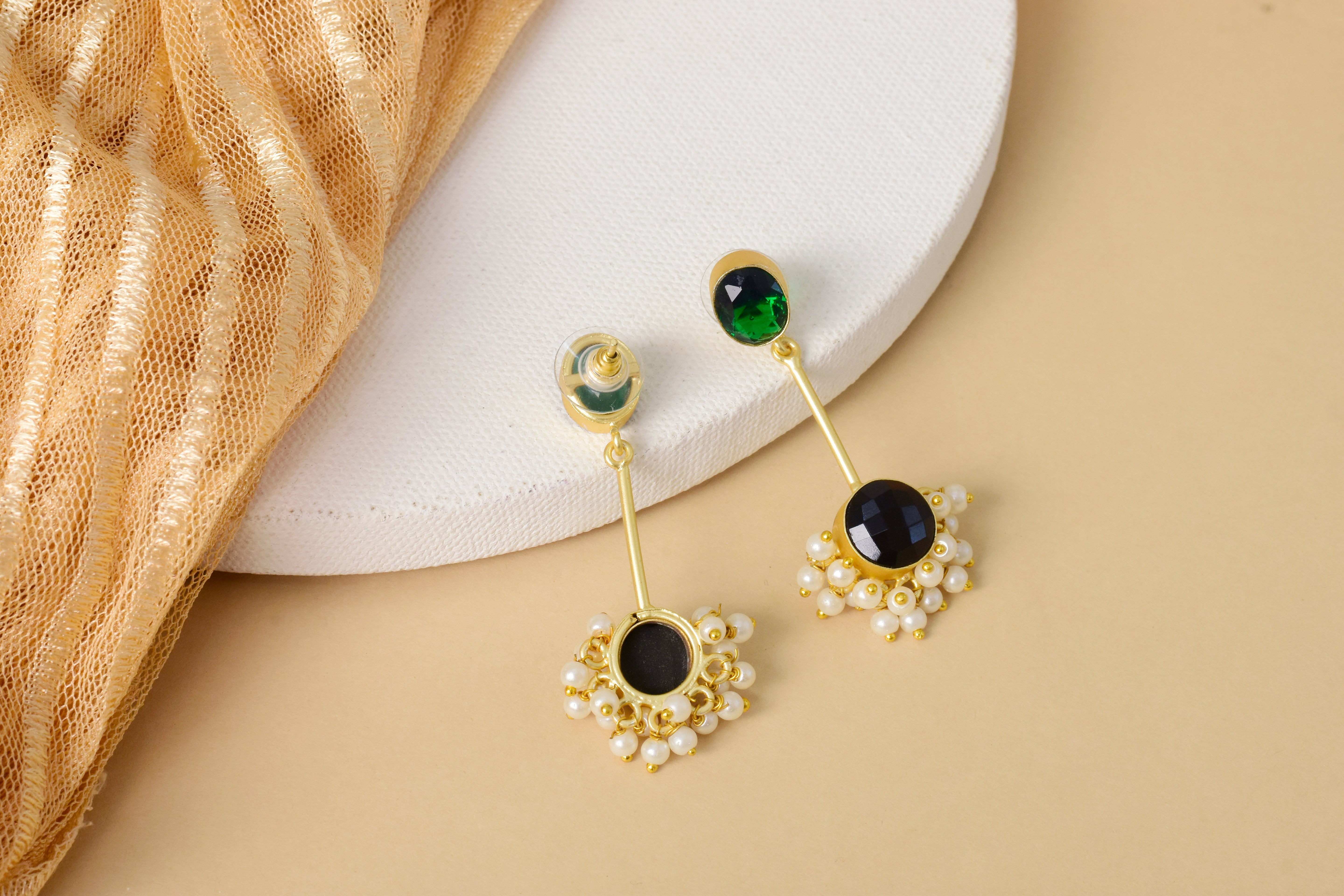 Mystic Green Earrings